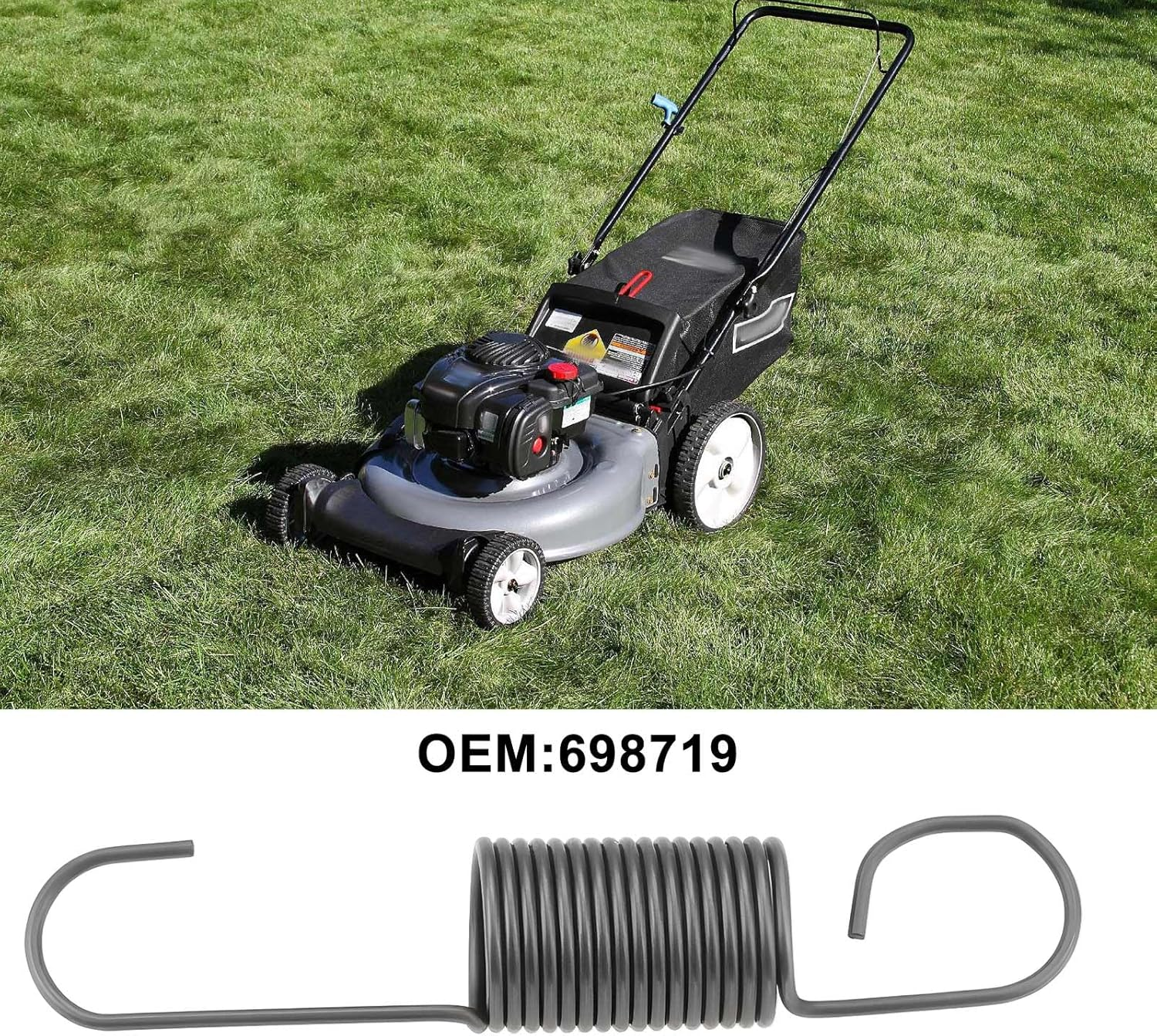 Emagtech 4Pcs Governor Spring Replacement Part 698719 Compatible with Briggs & Stratton Lawn Mower Engines image number 6