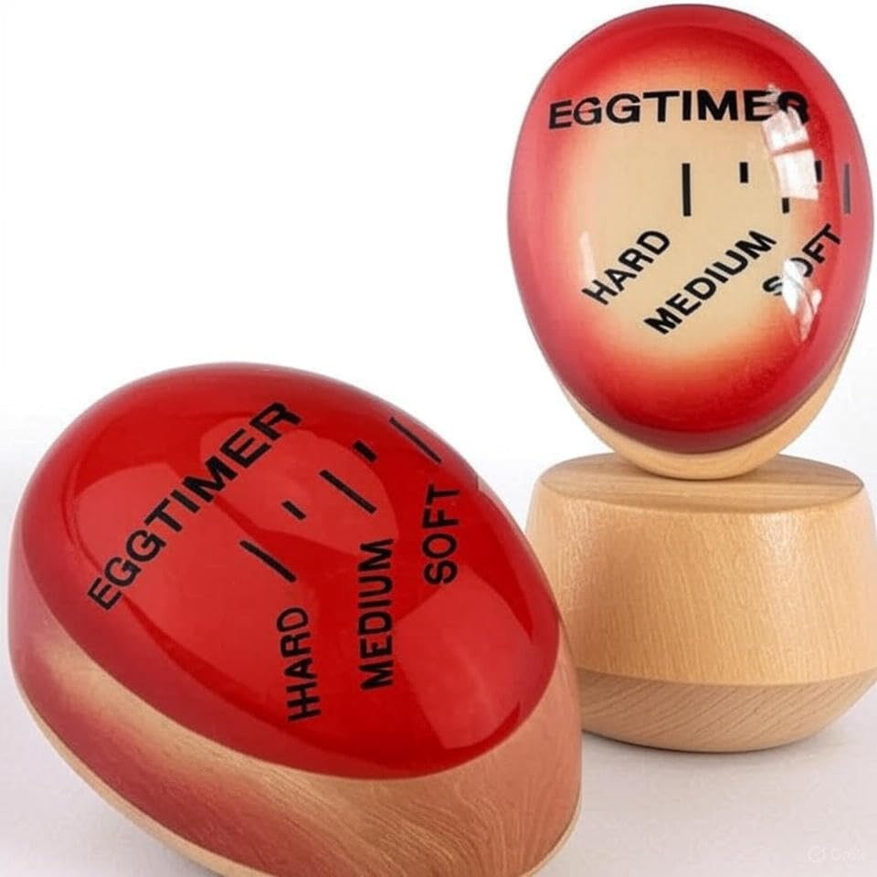 Egg Timer Color Changing for Perfect Boiled Eggs - Soft, Medium, Hard Boiled Egg Timer, Heat-Sensitive Kitchen Gadget, Durable Non-Toxic Resin, Reusable Cooking Tool, Ideal Breakfast Gift image number 2