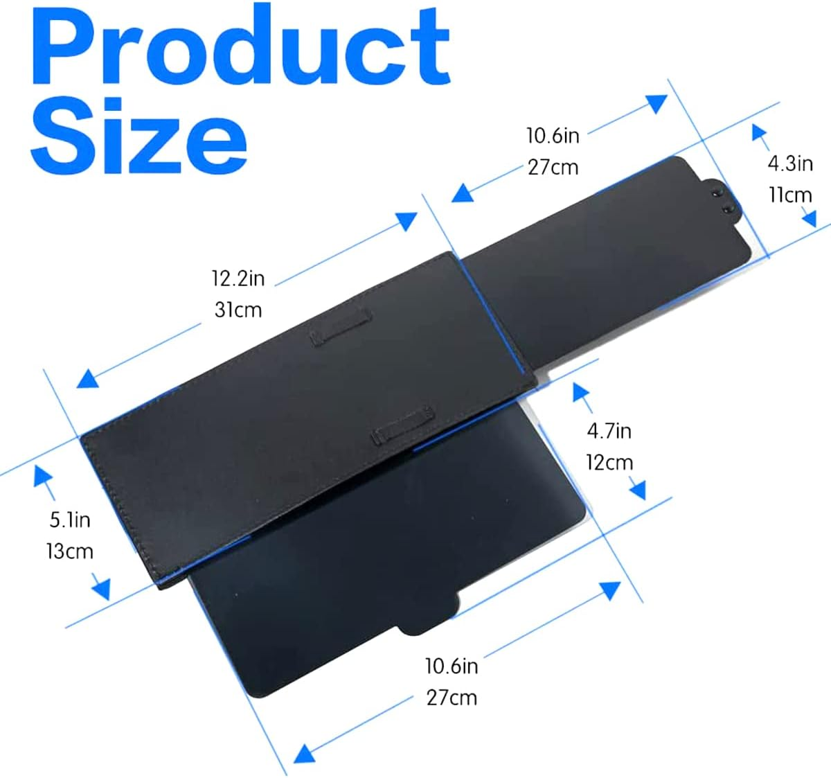 Car Visor Extender Anti-Glare Adjustable Car Sunshade Extender Universal Anti-Impact Car Sun Visor Extension Car Interior Accessories for Most Automobile SUV Truck Car Visor Extender Anti-Glare image number 4