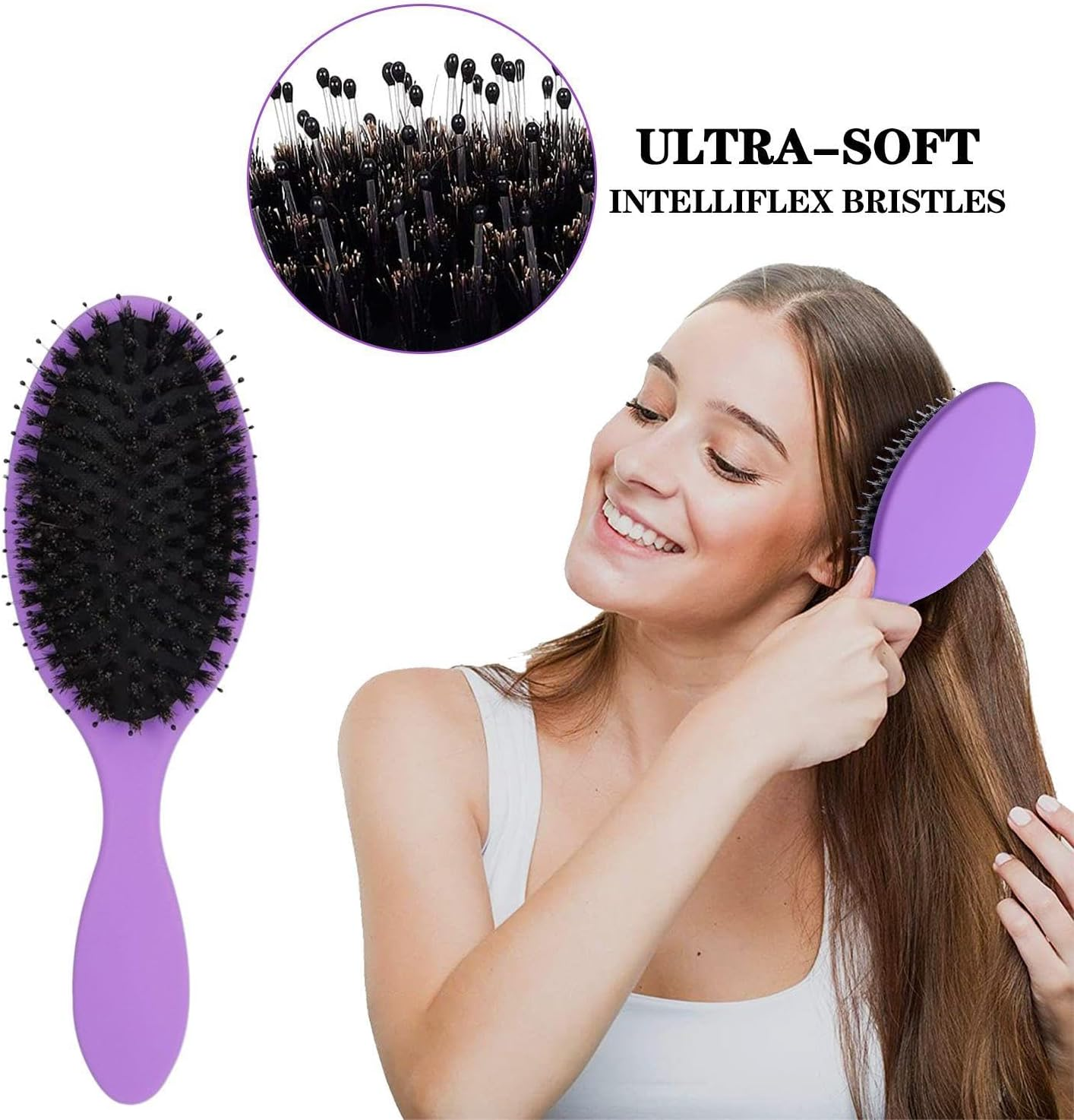 2 Pieces Oval Air Cushion Comb, Hair Styling Tools, Scalp Massage Comb, Hair Styling Accessories, Hair Fighter Tools image number 3