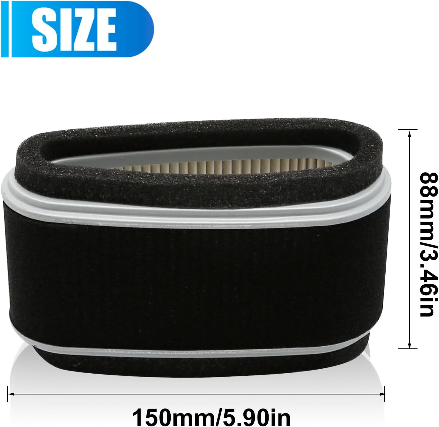 Air Filter Pre Filter Fuel Filter Kit Replacement for Kawasaki FC400V FC401V FC420V 14 HP 4 Cycle Engine Replace 11013-2109 11013-2110 11013-2141 image number 3