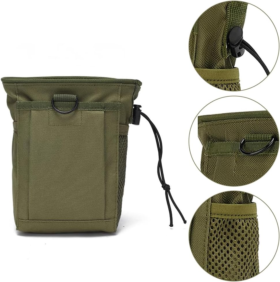 Durable Outdoor Utility Pouch, Mini Waist Bag, Water-Resistant Hip Pack, 210D Nylon Lining & Adjustable Drawstring Closure Compact Design for Essentials Storage(19X12X6Cm)