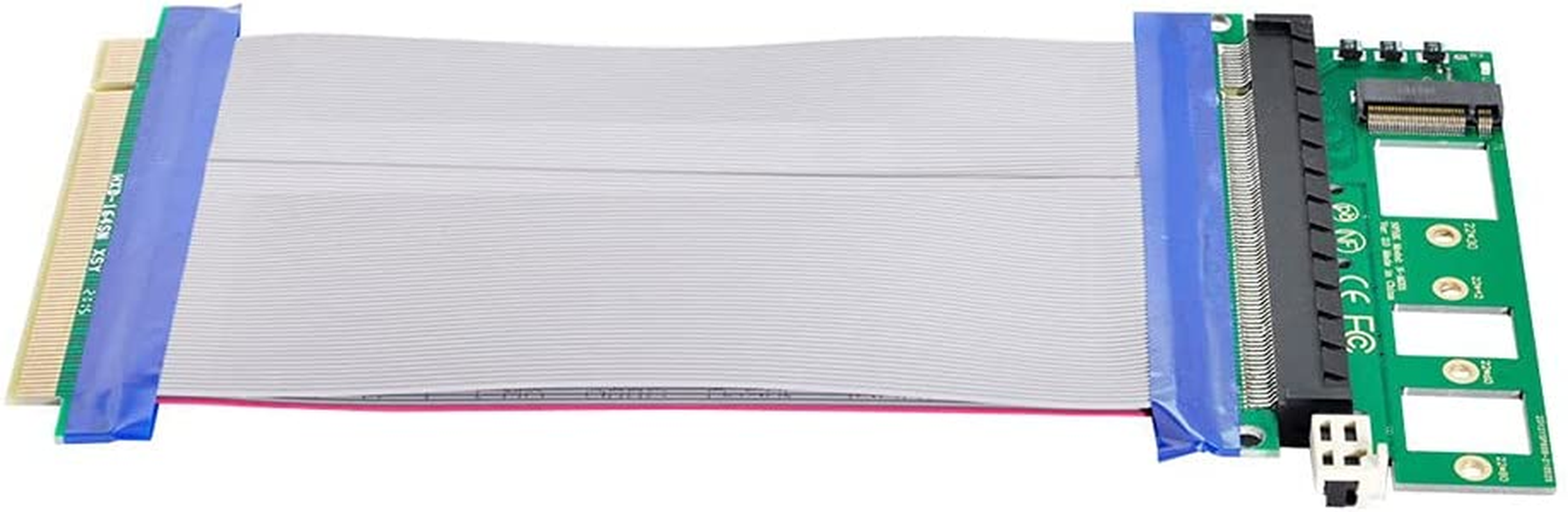 Xiwai NGFF M-Key NVME AHCI SSD to PCI-E 3.0 16X X16 Vertical Adapter with Cable Male to Female Extension image number 2