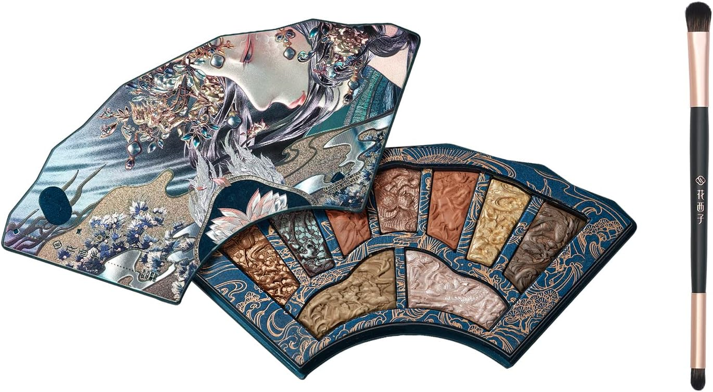 FLORASIS Floral Engraving Odey Makeup Palette (The First Sight), Multi-Functional, High-Impact Color, 3D Relief Carvings Crafted, 14.2G image number 2