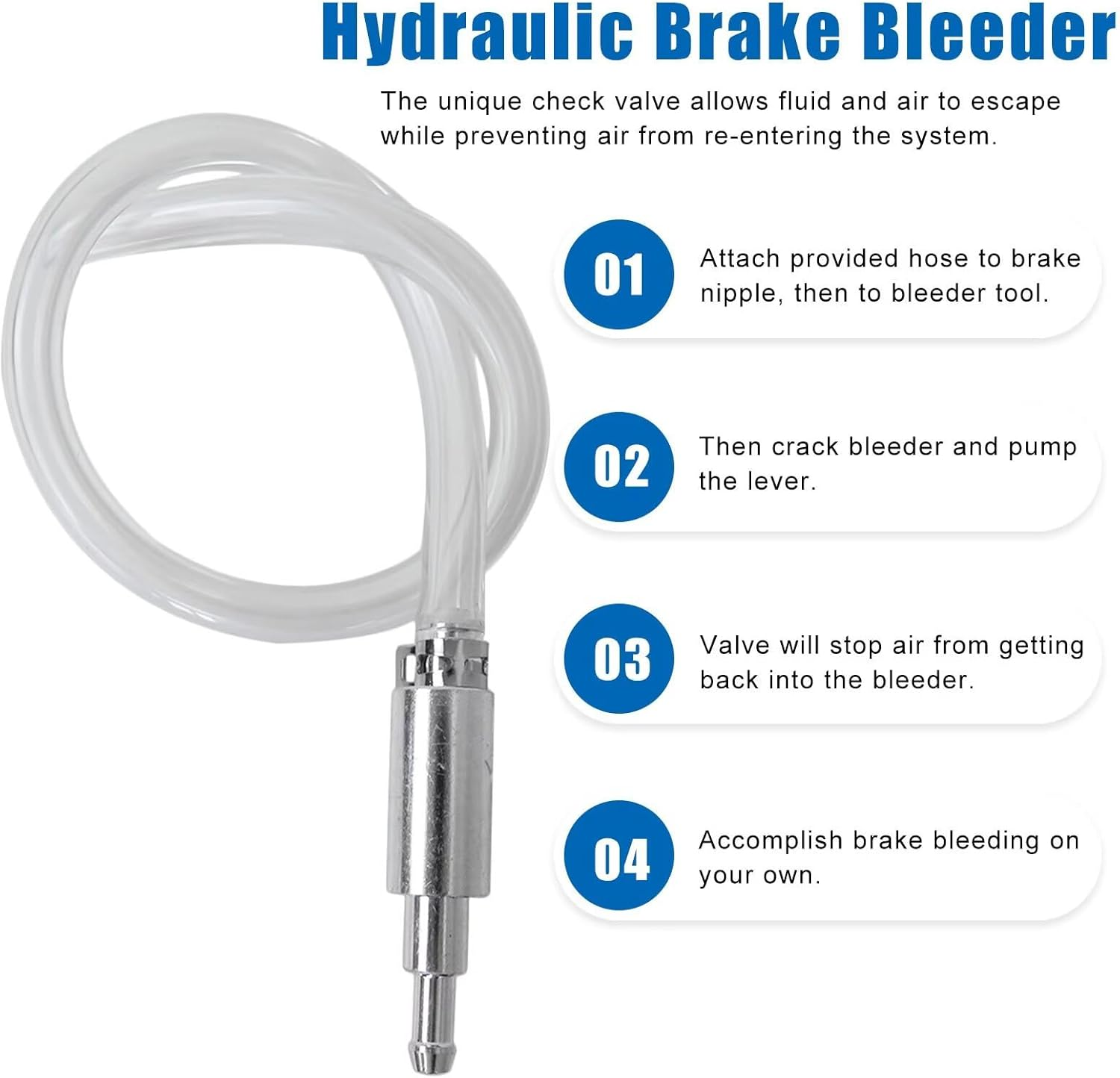 New Clutch Brake Bleeder Hose One Way Valve Tube Bleeding Tool Kit for Motorcycle Car Au image number 1