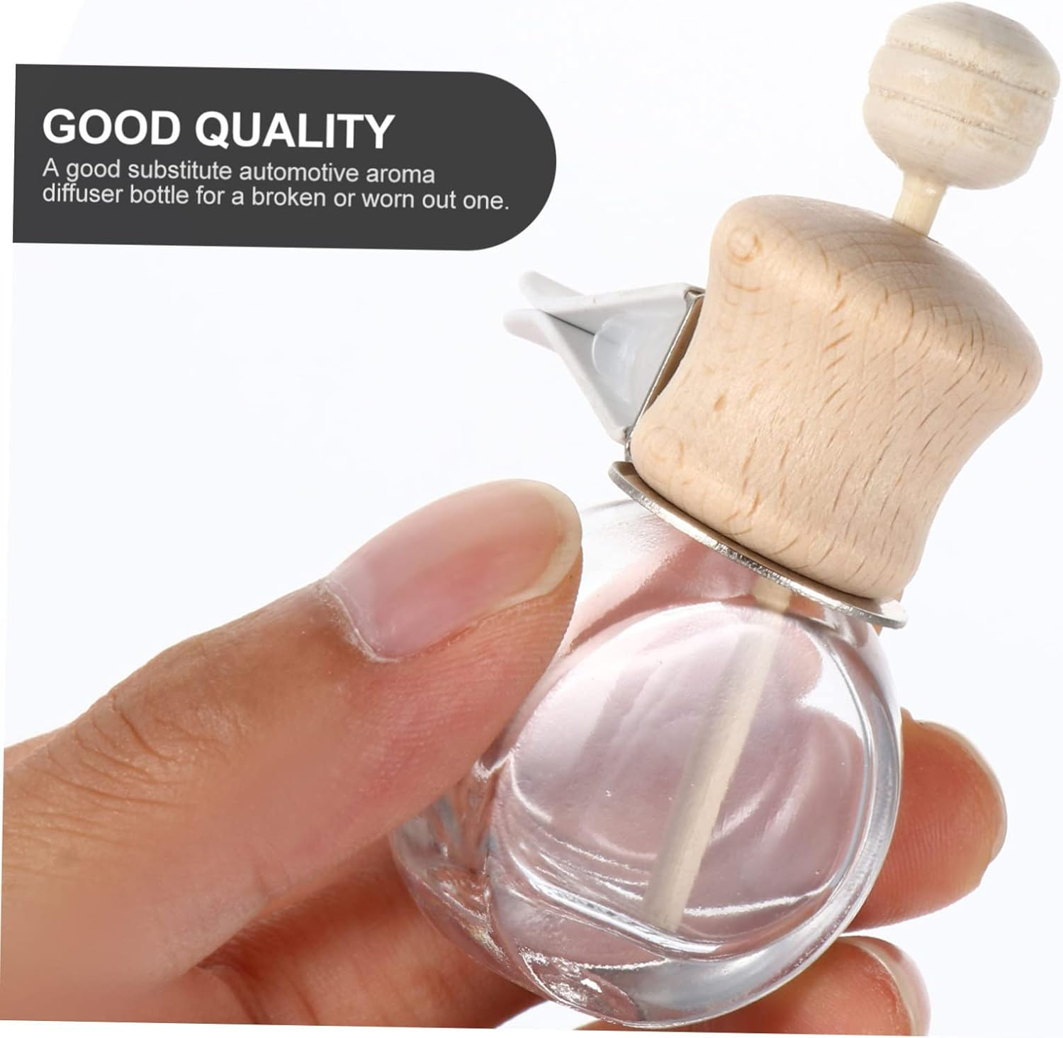 Ciieeo 3Pcs Car Fragrance Diffuser Bottle Empty Perfume Bottles for Essential Oil Diffusers image number 2
