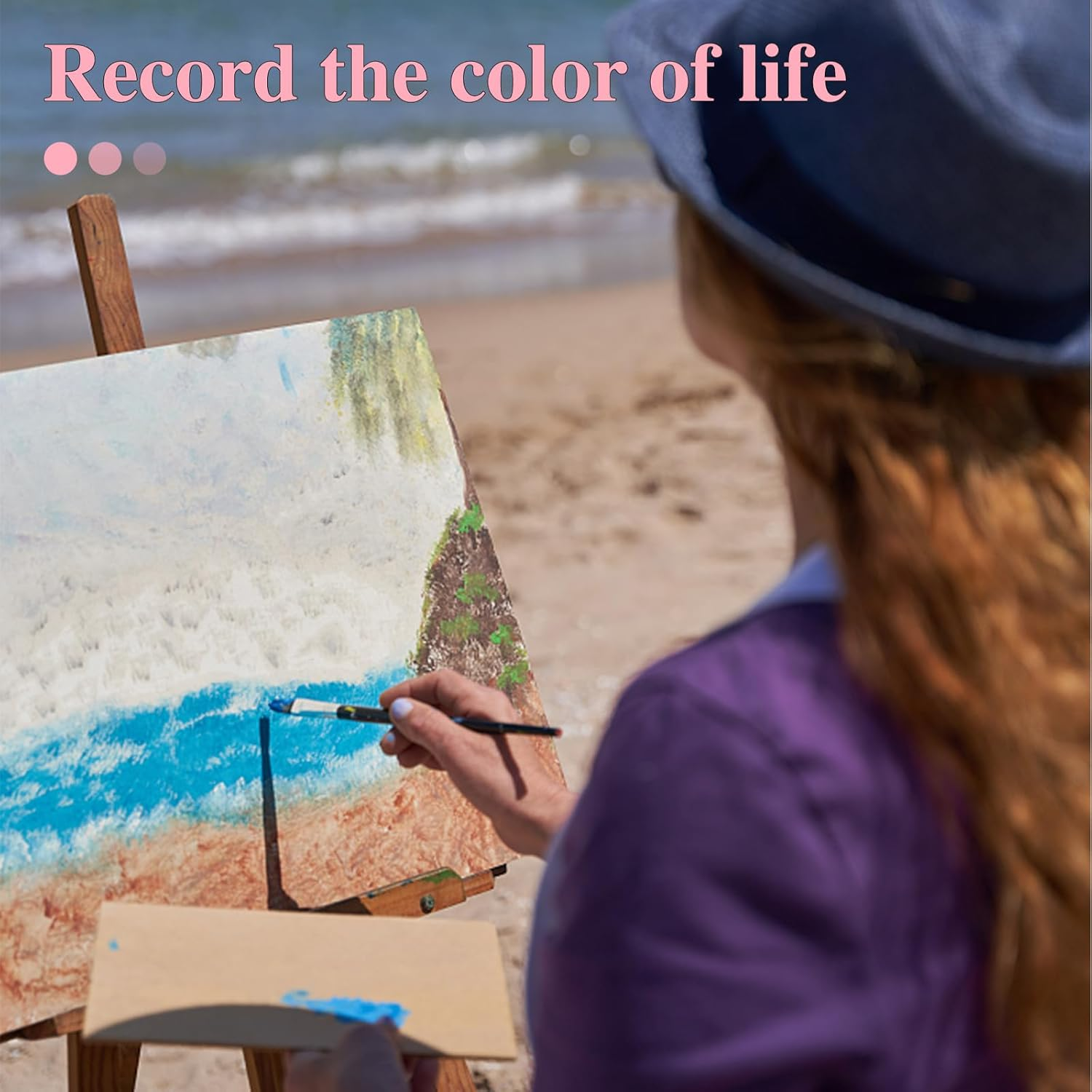 ESRICH Canvas Boards for Painting 8X10In,56 Pack Bluk Canvases for Painting - 100% Cotton Canvas Panels for Oil, Acrylic & Watercolor Painting. image number 4