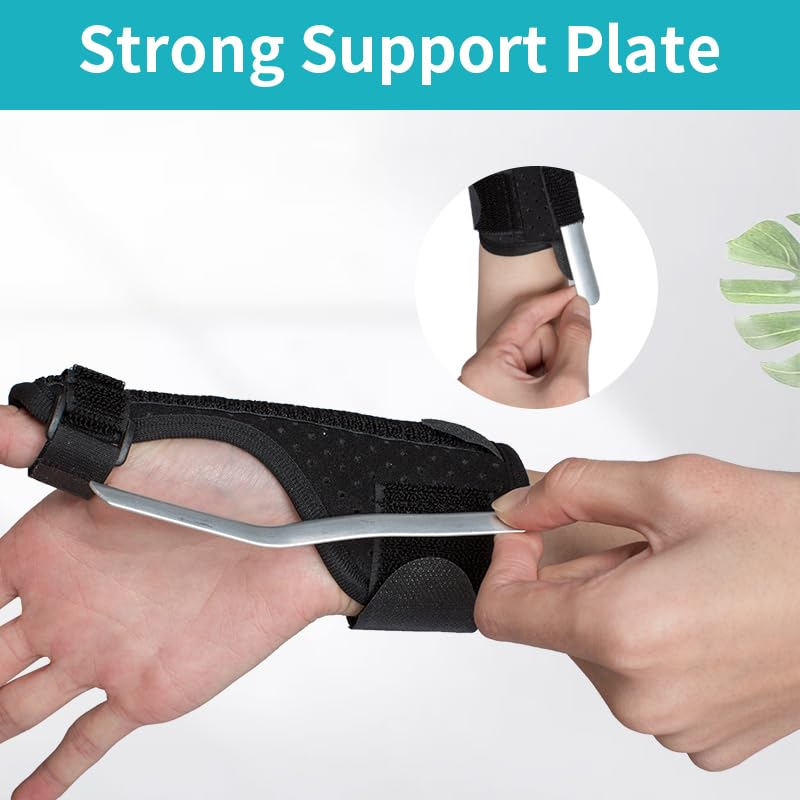 Wrist Brace for Thumb Guard, Right Wrist Splint for Quervain'S Disease, Thumb Strain, Fractures, Tenosynovitis Thumb Brace and Adjustable Wrist Wraps (Gray) image number 4