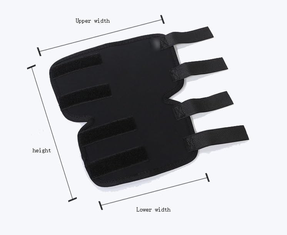 Dog Knee Brace Leg Braces - Dog Canine Knee Stifle Brace Wrap Dog Knee Brace for Torn ACL Hind Leg Joint Pain Muscle Sore Pet Brace (Black, L) image number 6