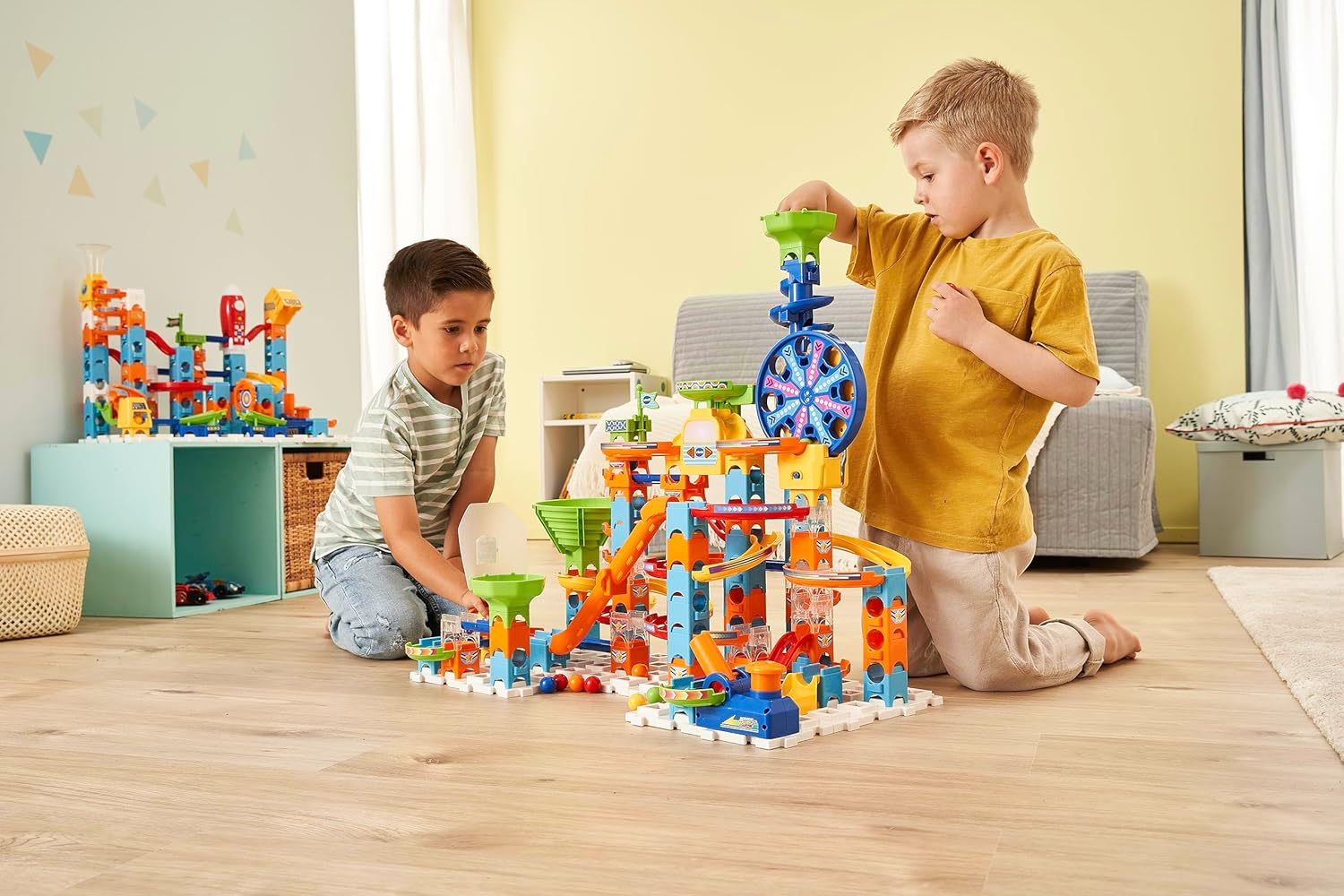 Vtech Marble Rush Adventure Set - Construction Toys for Kids with 10 Marbles and 128 Building Pieces - 542303 - Multicoloured image number 3