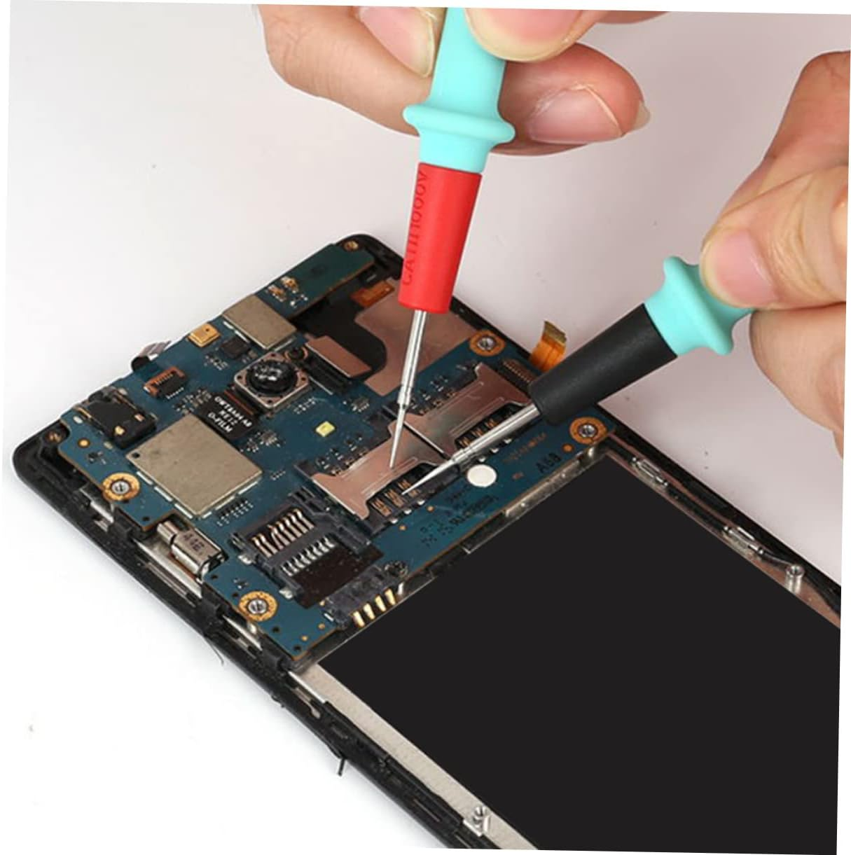 Gatuida High Precision Multimeter Test Leads Kit 1000V/20A Silicone Insulated Probes Ultra-Fine Needle Tips for Automotive and Electronics Testing image number 3