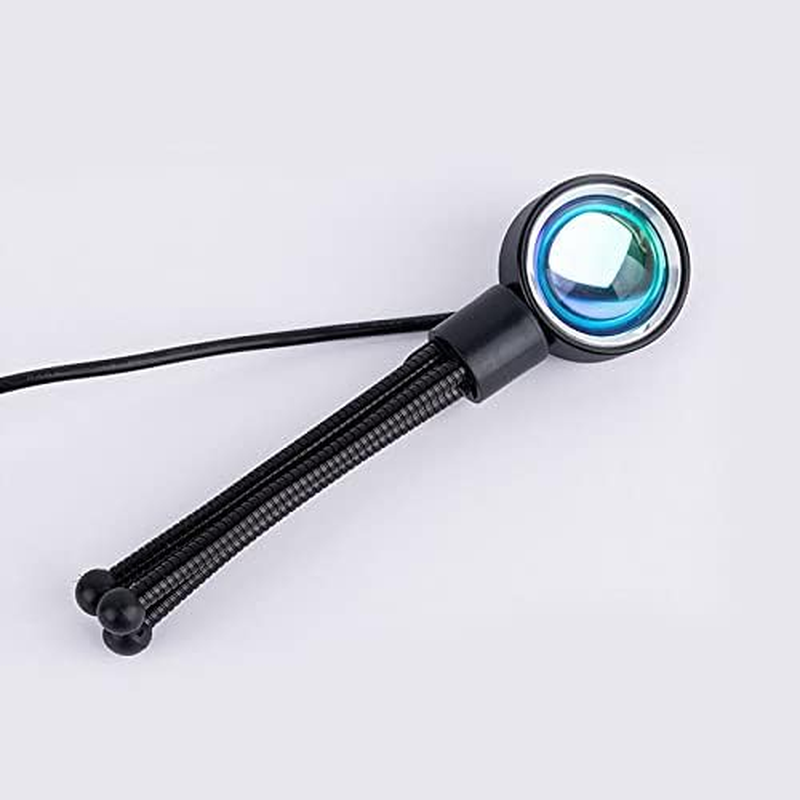 LED Sun Sunset Rainbow Projector Atmosphere USB Night Light Lamp for Room Decor (Sunset Red) image number 4