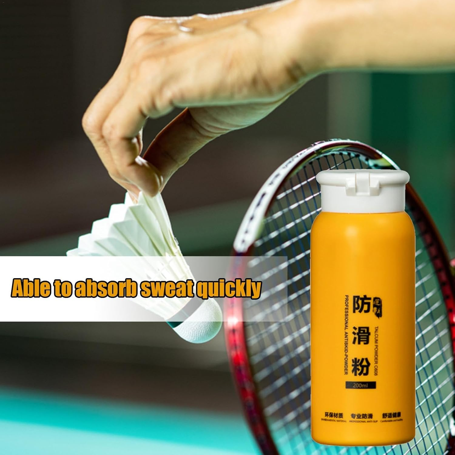 Gym Chalk, 200Ml Grip Chalk Powder, Sweat-Resistant Loose Gym Chalk, Magnesium Carbonate Chalk for Stronger Grip image number 1