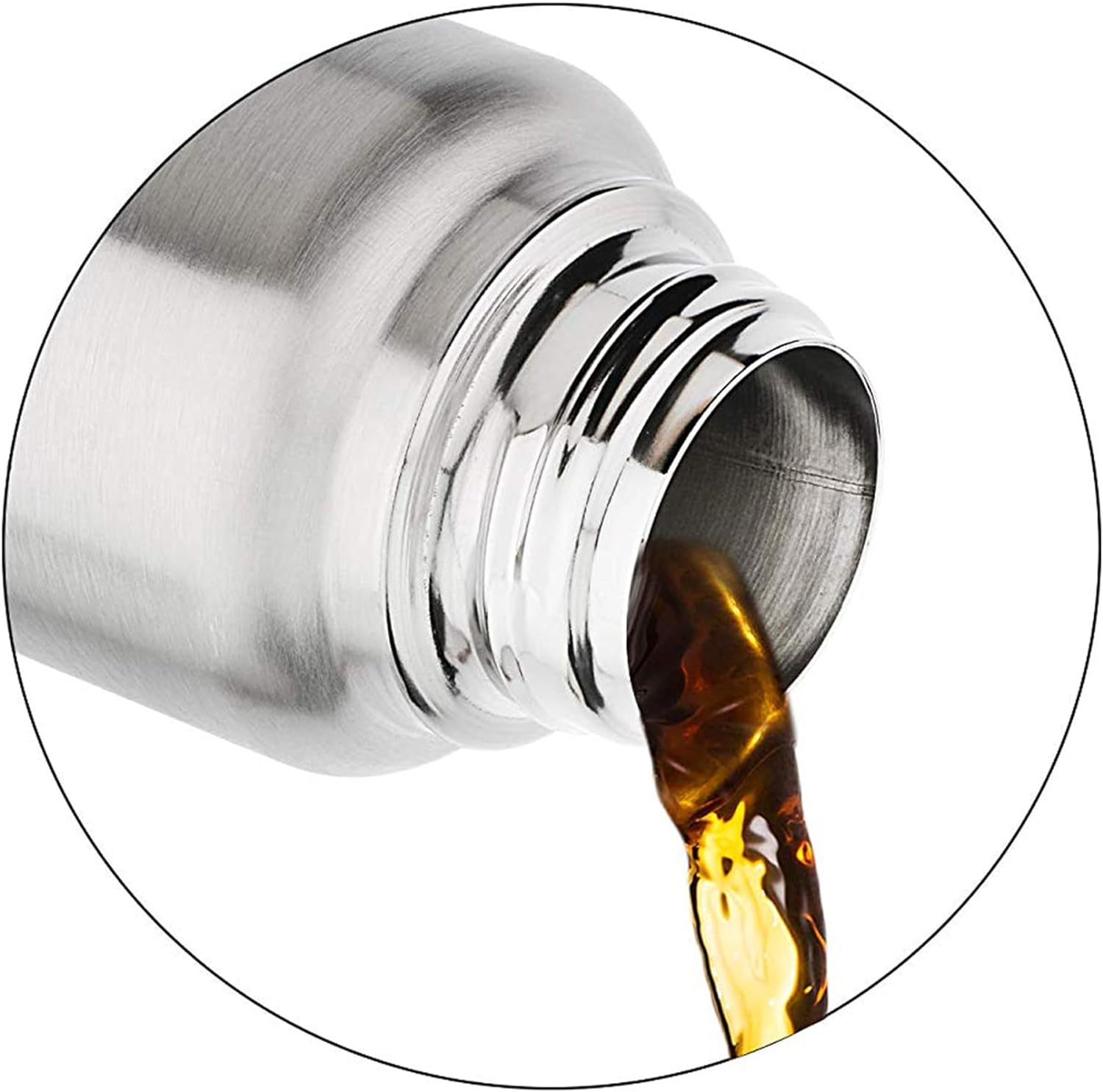 Milton Insulated Small Water Bottle 5.4 Oz (160 Ml) Stainless Steel Double Walled Vacuum Flask Hot and Cold Drinks, Leak-Proof Simple Screw Lid, Office, Gym, Elfin 160 Silver image number 6