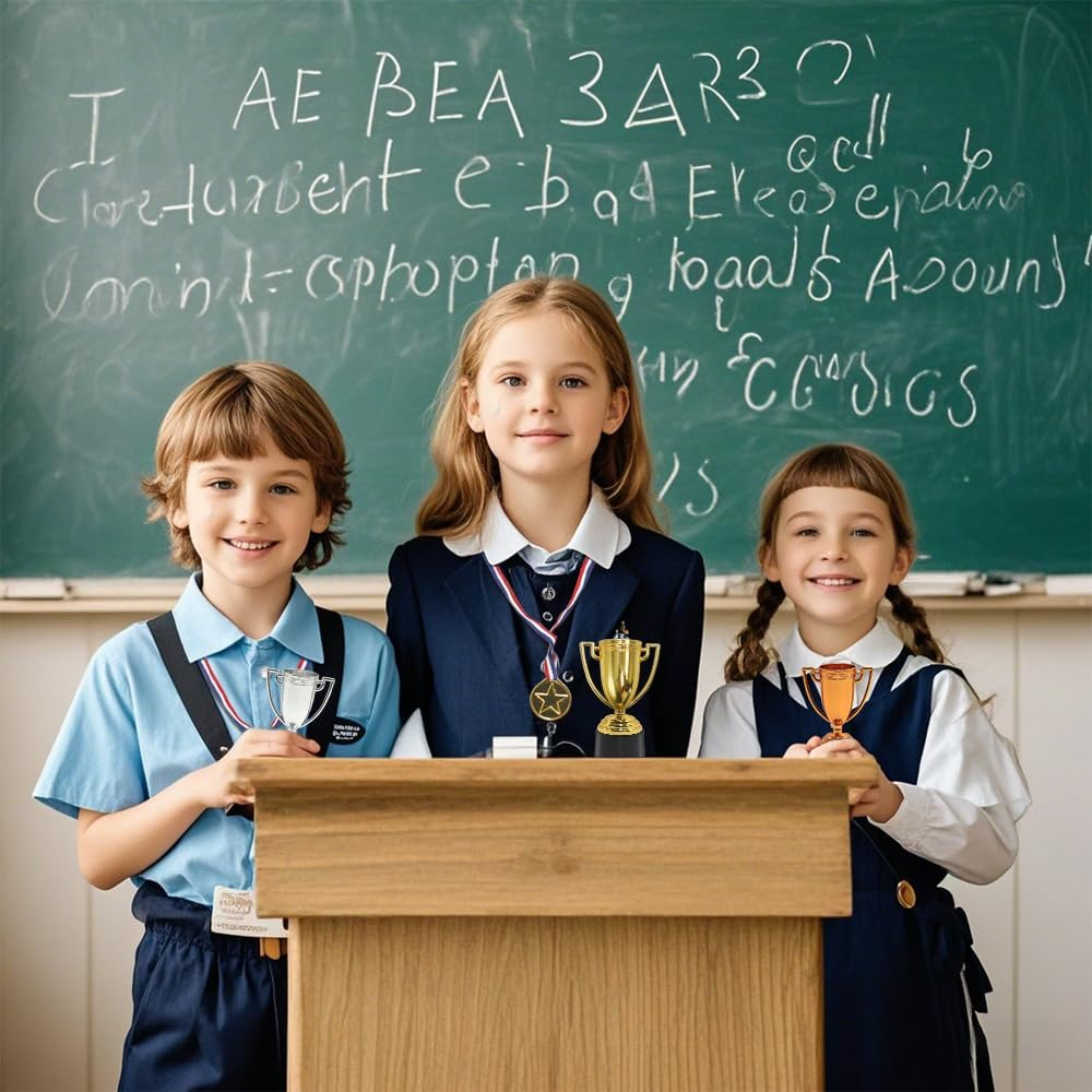 20PCS Winner Medals,Gold Medals, Medal with Neck Ribbons for Kids,Student,Adults, Medal Winner Medals for Party Decoration Gift,Competition,Soccer,Gymnastics Trophies image number 4