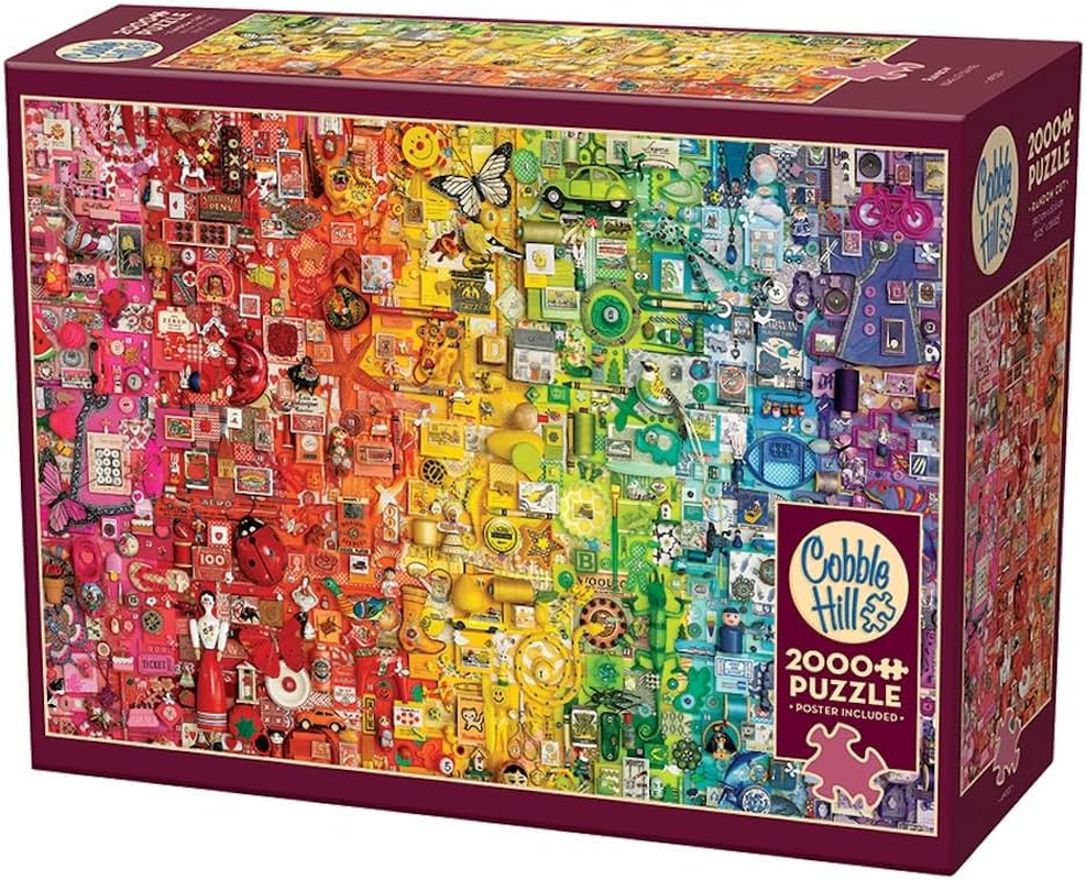 Cobble Hill Rainbow Jigsaw Puzzle (2000 Pieces)