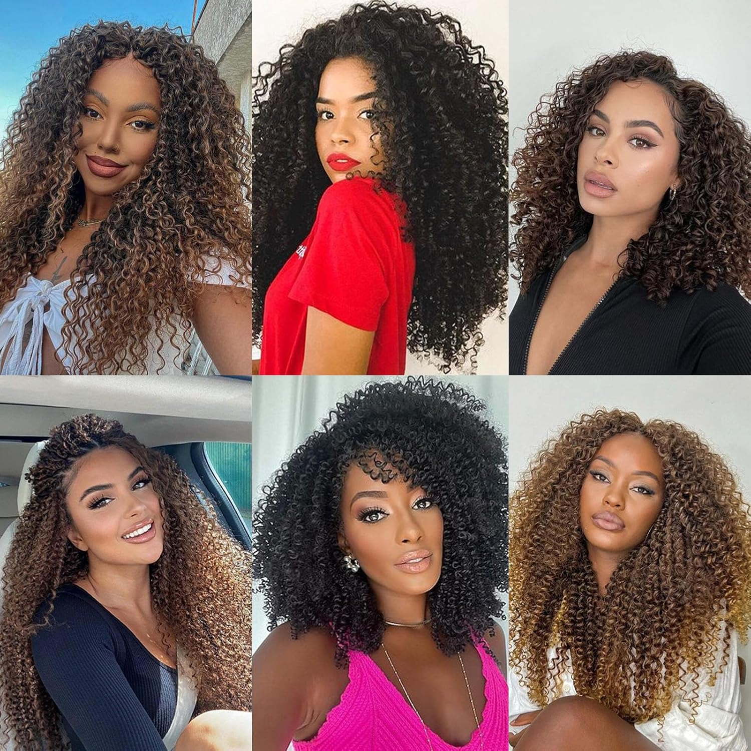 Samtress 10 Inch Pre Looped Micro Curly Twist Crochet Hair Synthetic 8 Packs Black Micro Twist Kinky Curly Crochet Hair Yanky Twist Crochet Hair Extensions for Black Women (#1B)