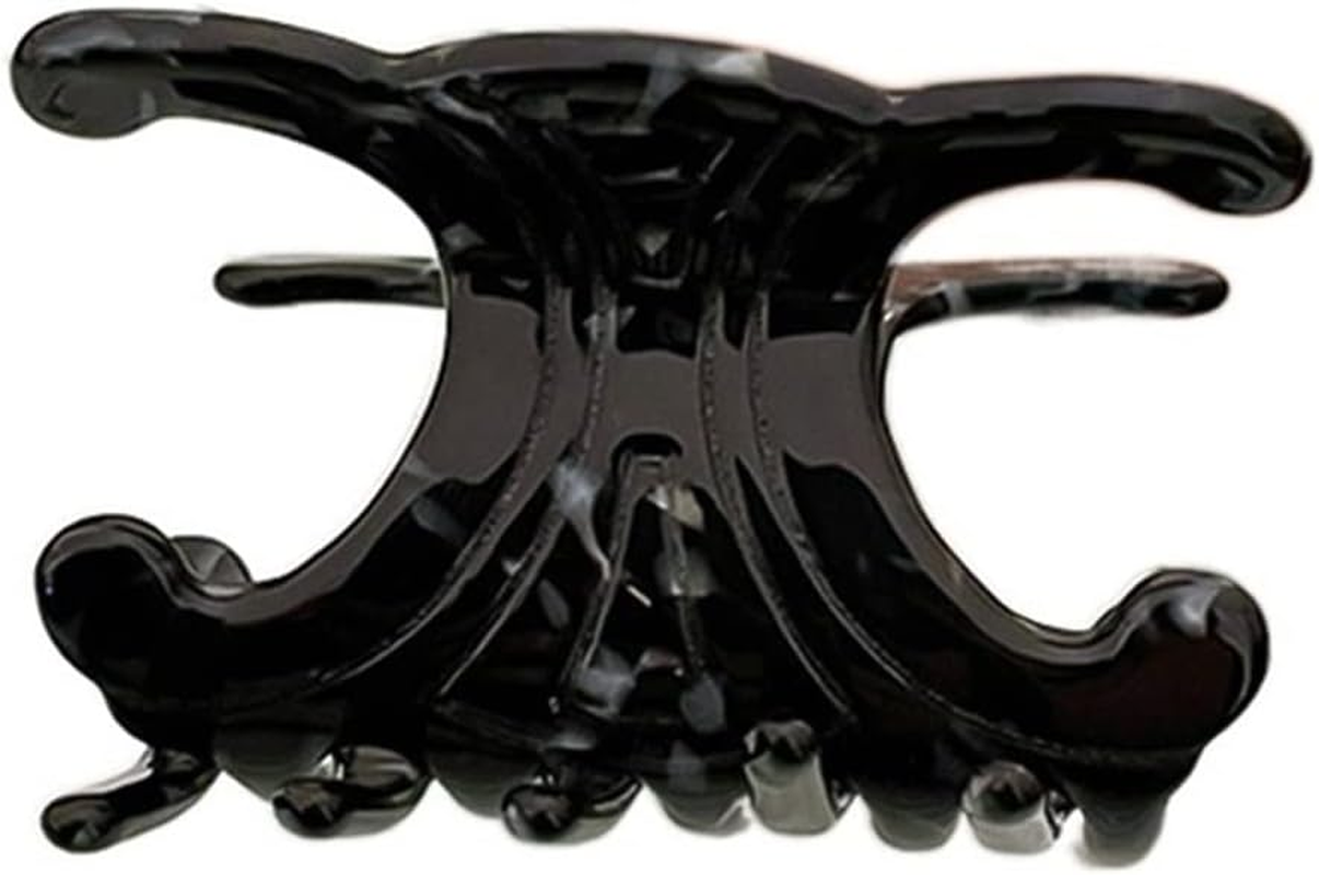 AELOUS Women Hair Accessory, Colorful Leopard Print Butterfly Geometric Headdress Hair Claws, Fashion Back Head Dish Hair Clips