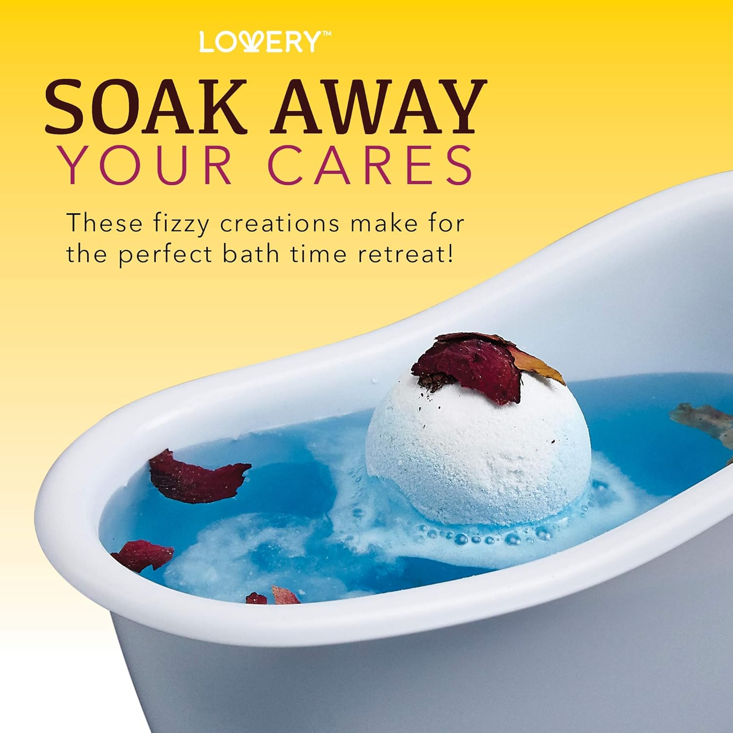 Bath Bombs Gift Set for Women &ndash; 10 Oversized Two Tone Bath Fizzies with Shea & Coco Butter Dry Flower Petals &ndash; Rich Spa Bath Set in Cute Tub - Multiple Fragrances &ndash; image number 4