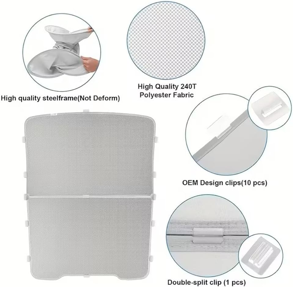 Sunroof Sunshade for Tesla Model Y Juniper 2025-2026 | Premium Ice Cloth UV Protection | Precision Sleek Fit for 2026 Model Y Owners image number 2