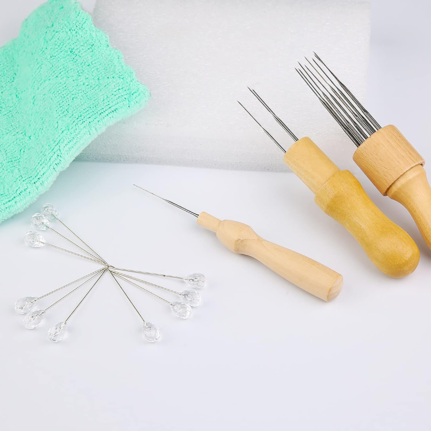 Wool Felting Kit - Hard Metal Needles, Sturdy Felt, and Comfortable Tools for Flat Needle Felts,Perfect for Beginners and Professionals image number 3