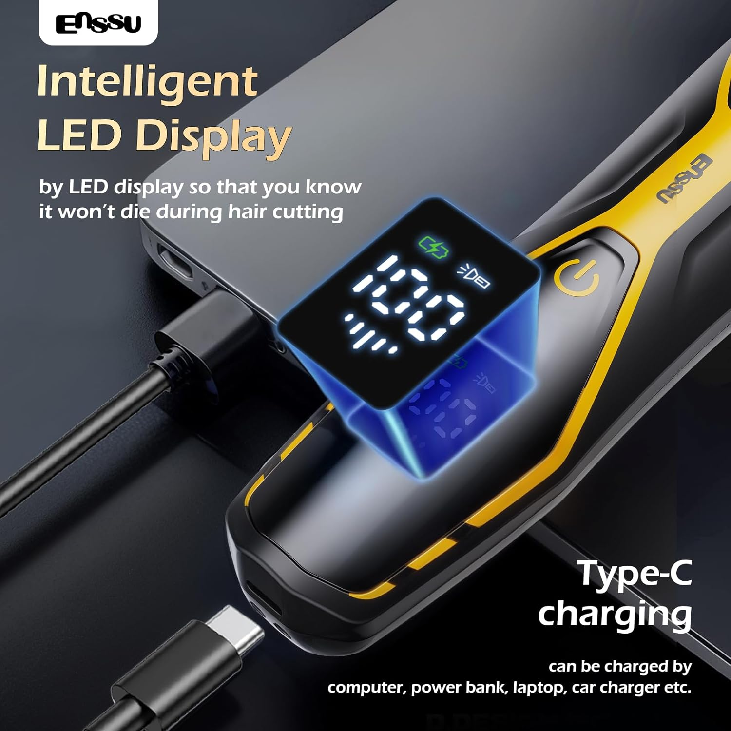 Trimmer for Men,Manscape Body Hair Trimmer,Electric Ball Shavers with Ceramic Blades & BLADELOCK&trade;, Pubic Hair Groomer IPX7 Waterproof Wet or Dry Use for Groin/Legs/Chest image number 6