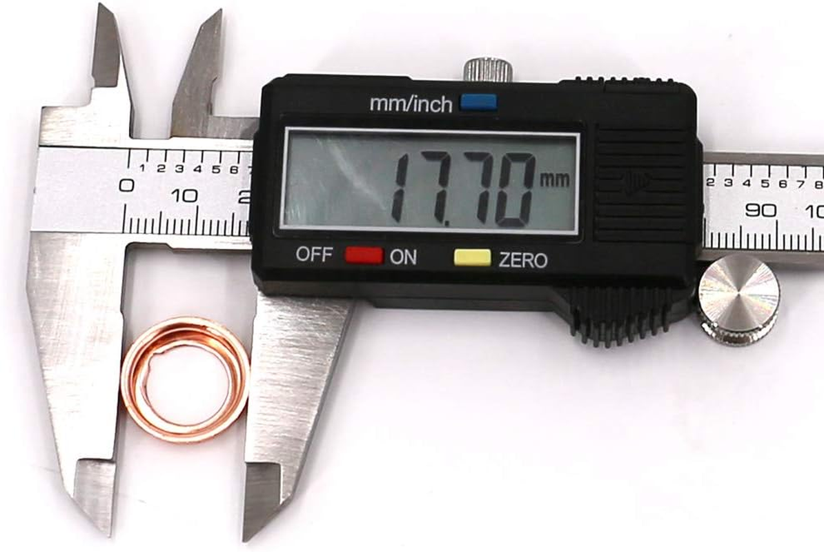 UTSAUTO 12 Pcs Copper Oil Drain Plug Gaskets M12 Oil Crush Washers Seal F4XY-6734-A 11026-01M02 11026-JA00A Replacement for Ford Rogue Sentra Xterra Altima Frontier Armada Jukes 350Z Infiniti G35 G37 image number 3