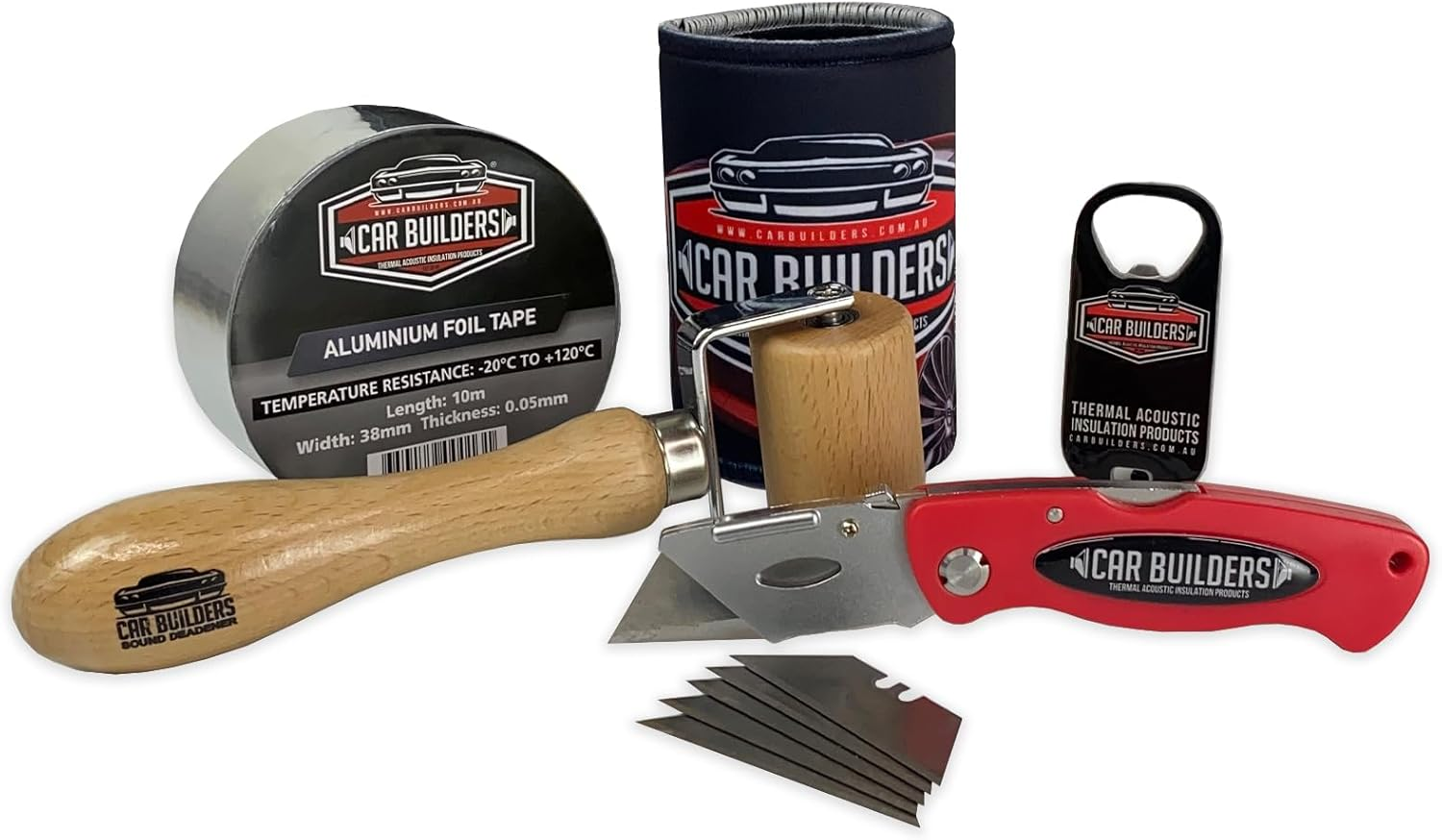 Car Builders Sound Deadener Install Kit, Black