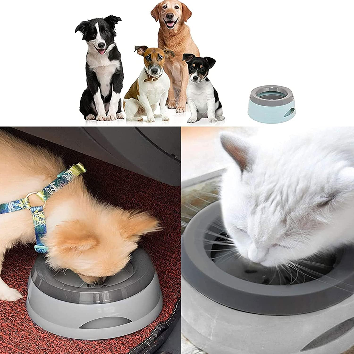 Water Bowl for Dogs Dog Bowls Non-Slip Drinking Bowl Cat Bowl Portable Water Bowl Car Travel Drinking Bowl Portable Non-Slip Drinking Bowl Leak-Proof Cat Bowl Drinking Bowl for on the Go image number 1