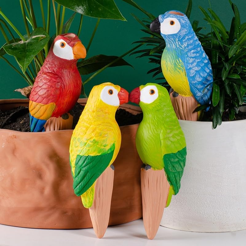Terracotta Watering Spike Set, Self Watering Planter Insert, Automatic Plant Watering Devices for Vacation Care, Garden/Office/Outdoor/Indoor Plant Decoration 4PCS image number 3