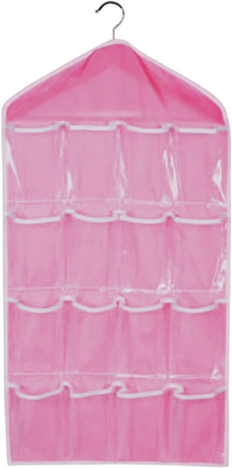 16 Pockets Socks Bra under Organizer Clear Home Rack Er Stora Organizer Bedroom Bag Beige
