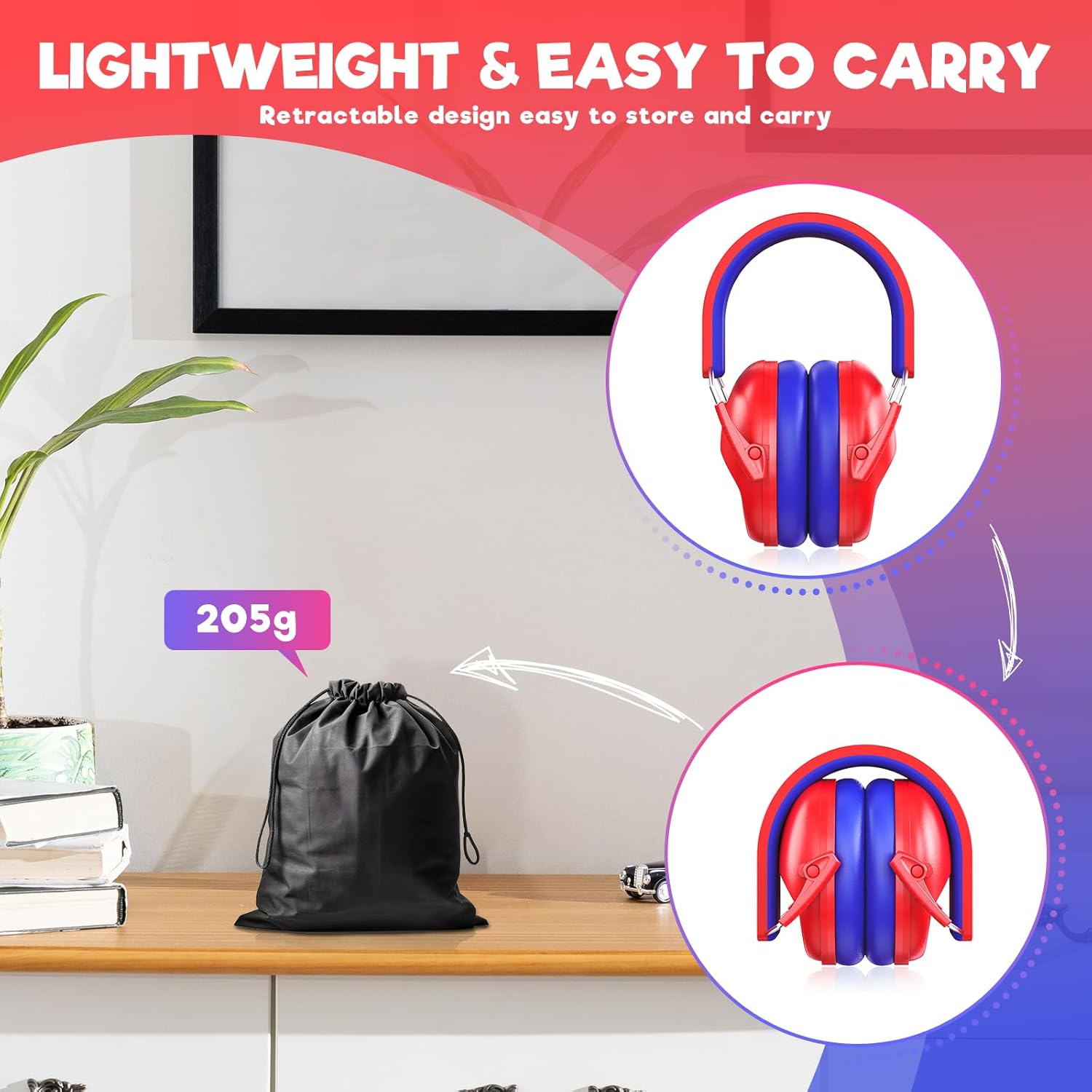 RIIKUNTEK Kids Ear Protection Noise Cancelling Earmuffs image number 2