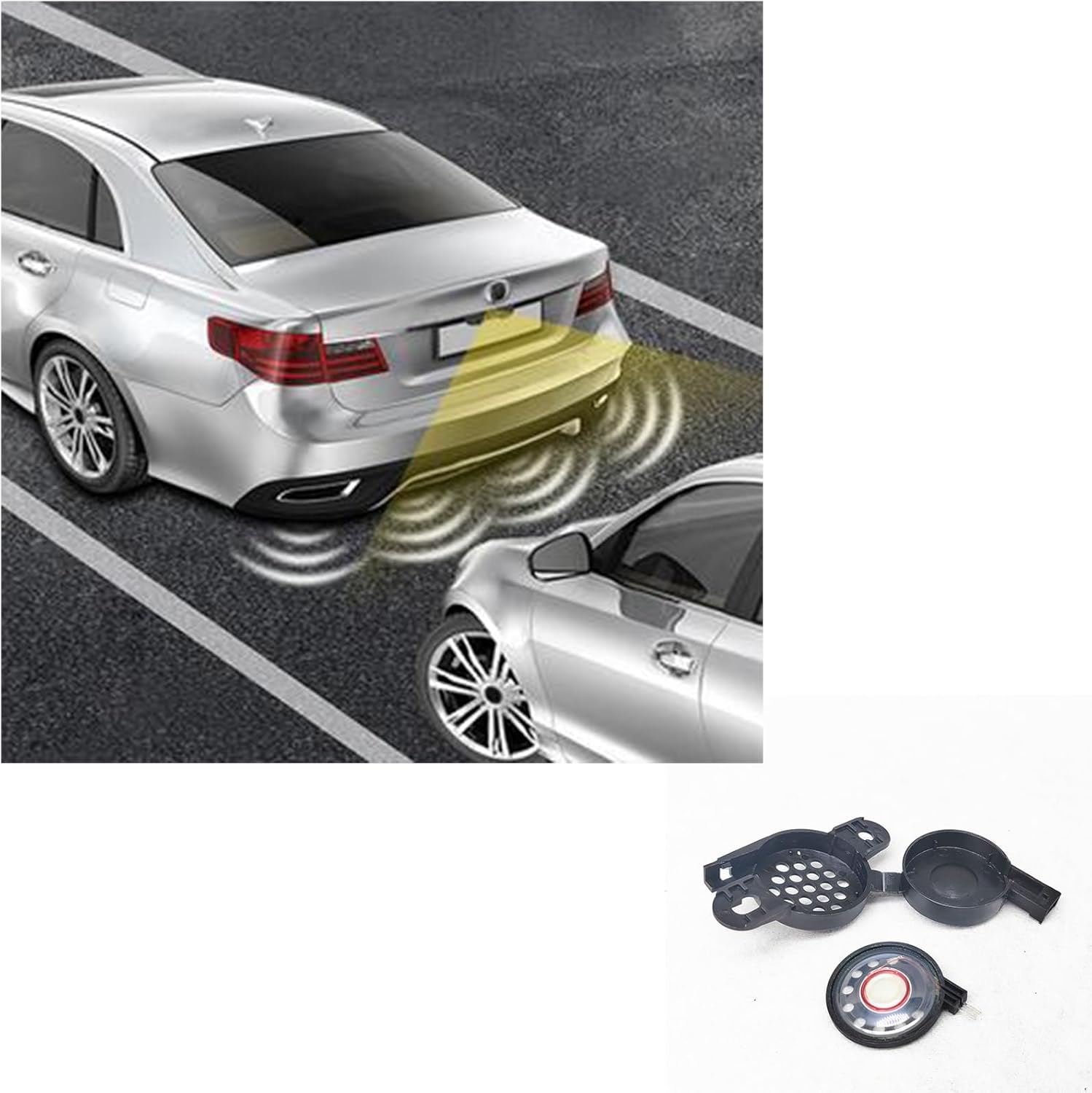 Car PDC Parking Warning Buzzer Speaker Reversing Alarm with Wiring OE: 8E0919279, 5Q0919279 image number 3