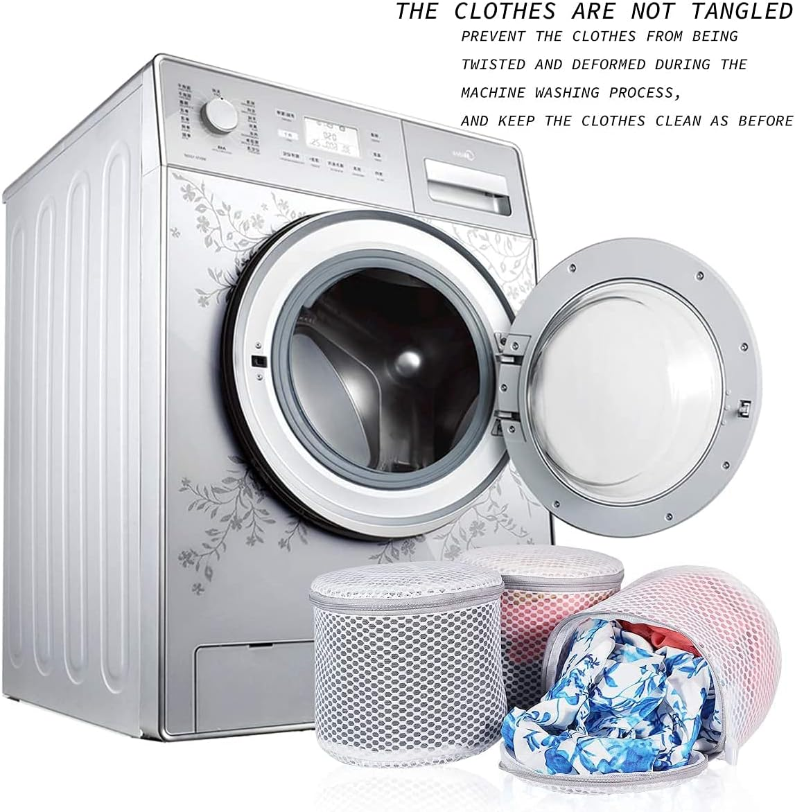 PELLUM 3Pcs Durable Honeycomb Mesh Laundry Bags for Delicates, Bra Washer Protector, Bra Lingerie Wash Bag image number 1