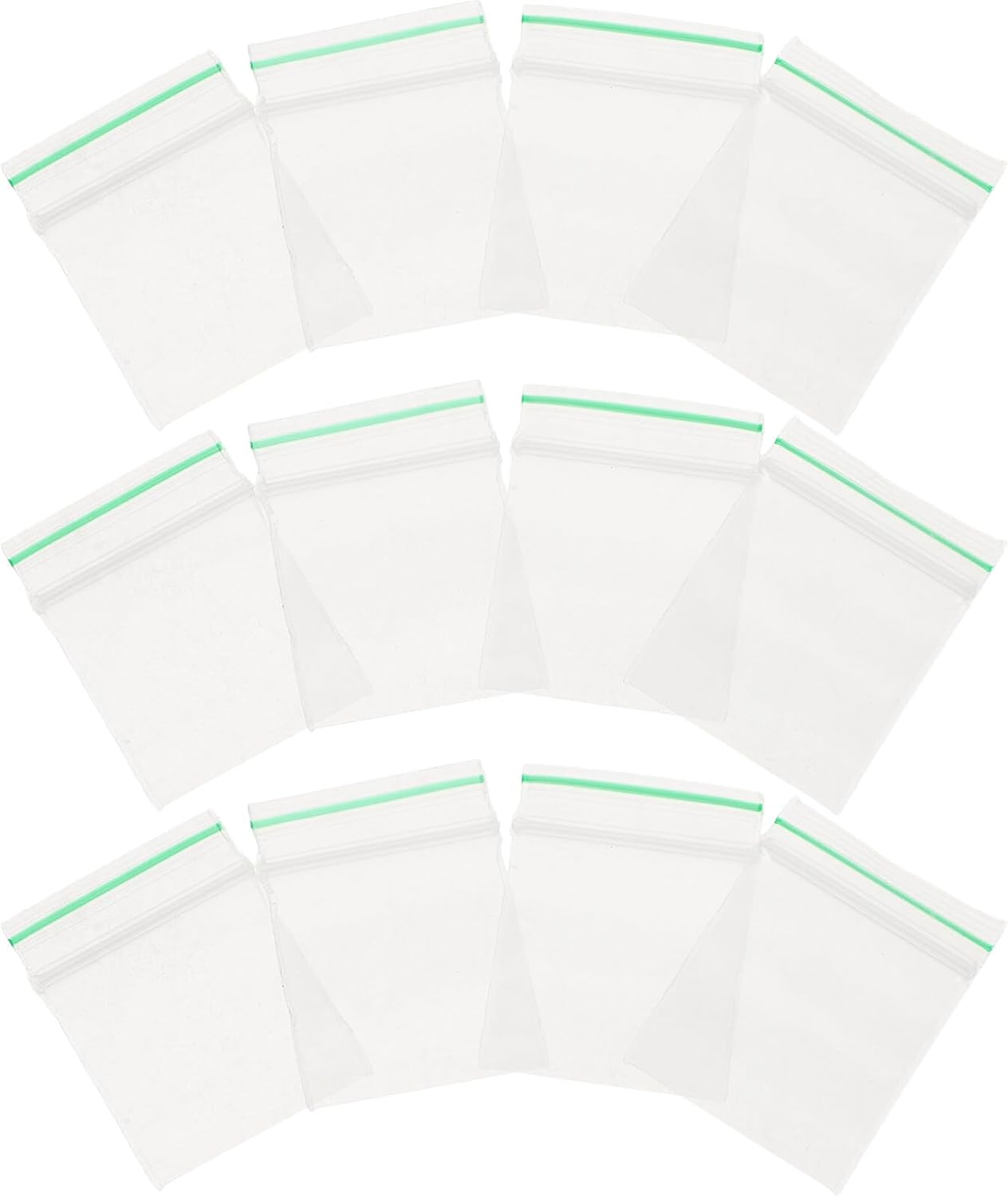 UPKOCH Mini Storage Bags 100 Pack Clear Zip Lock Pouches 1.57X1.22In Mini Sealing Storage Pouches for Dollhouse Accessories Small Item Organization and Stall Use image number 4