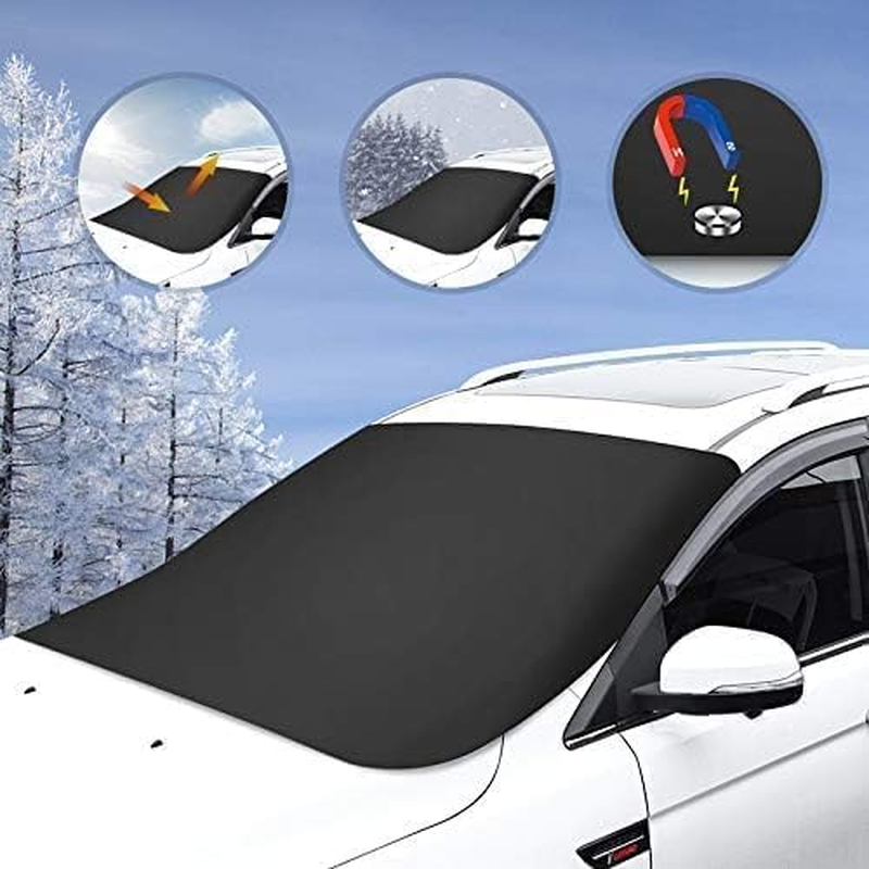 Sun Protector for Car Windshield, Automotive Exterior Accessories Windshield Cover Snow Ice Hail Protector Car Cover Oxford Fabric Heat & Sag-Proof Windshield Frost Cover