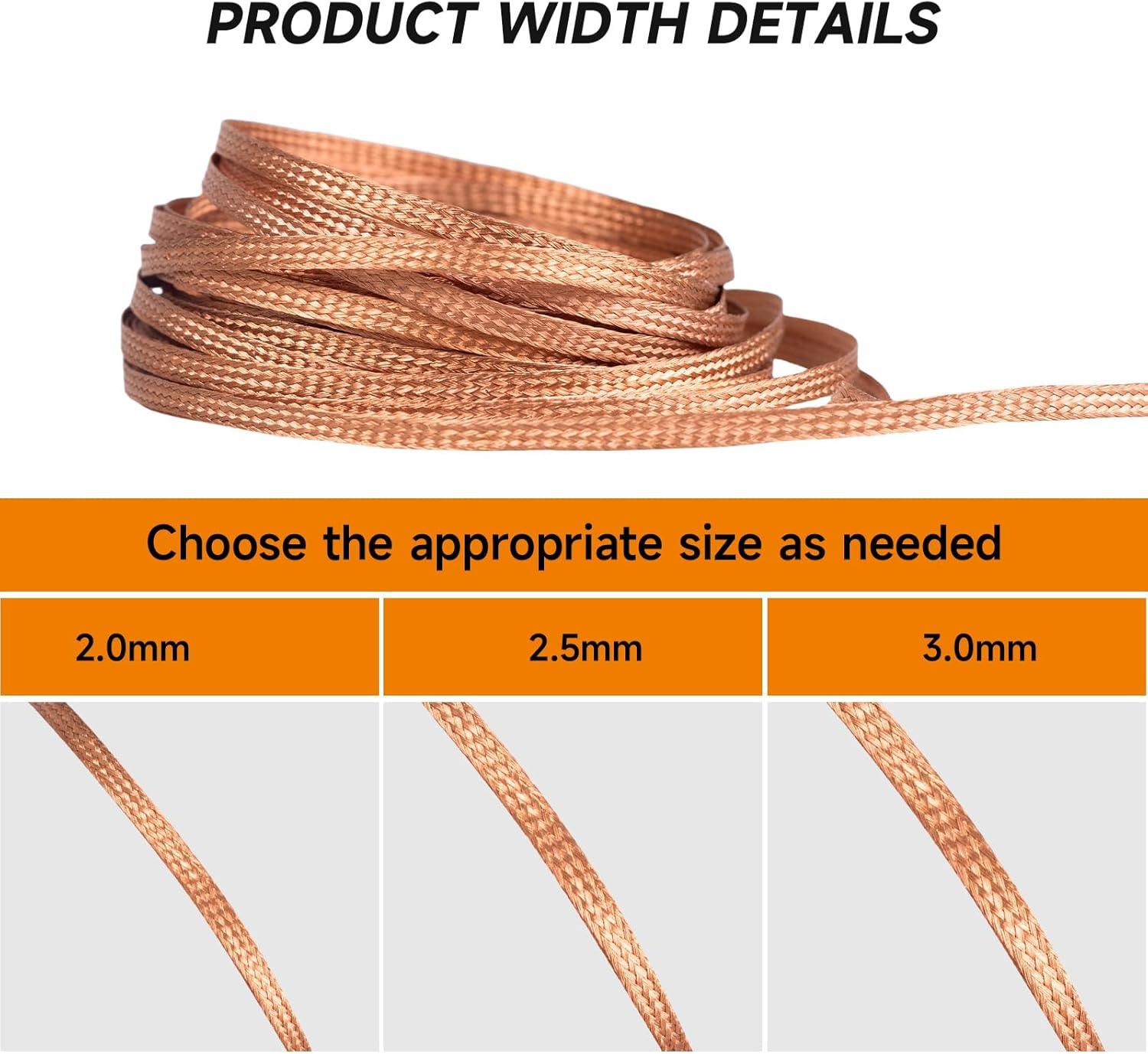 TOWOT Solder Wick Braid with Flux No-Clean Electronic, Desoldering Wick Braid Remover.Desolder Soldering 2.5Mm W 0.10'' L 5' image number 2