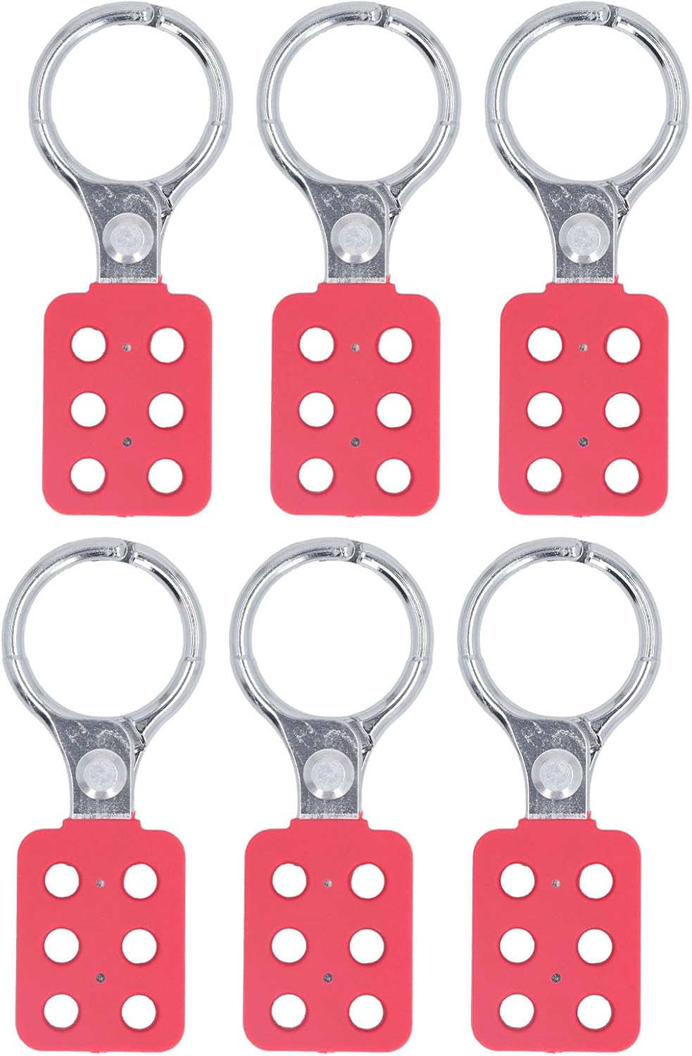 Lockout Tagout Hasp, Aluminum Alloy Extended Jaw Safety Lock for Industrial Use, 38Mm Jaw Inner Diameter 6 Hole Lockout Padlock Hasp with High Security for Factories and Workshops image number 4