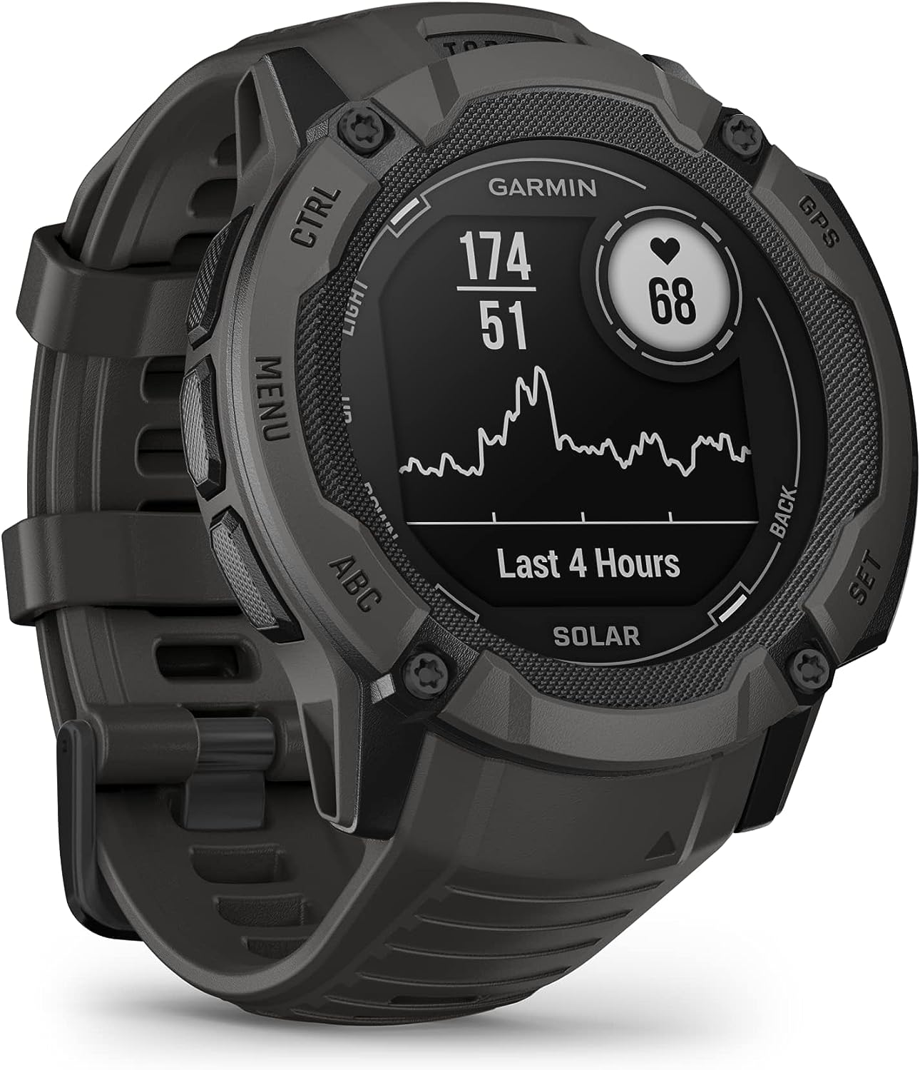 Garmin Instinct 2X Solar, Rugged GPS Smartwatch, Built-In Flashlight, Solar Charging Capability, Multi-Band GNSS, Graphite image number 5