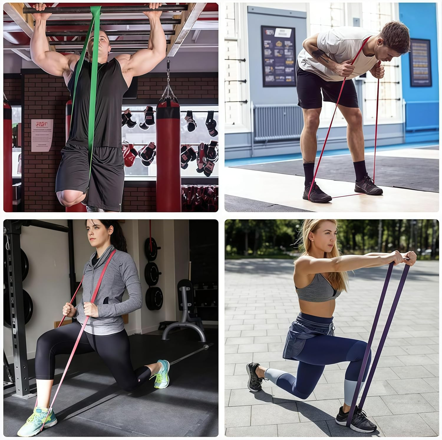 Nordquest Yoga Strap Resistance Bands &ndash; Pull up Assistance Bands & Elastic Workout Set for Strength Training | Home Gym Equipment for Men, Women, Athletes