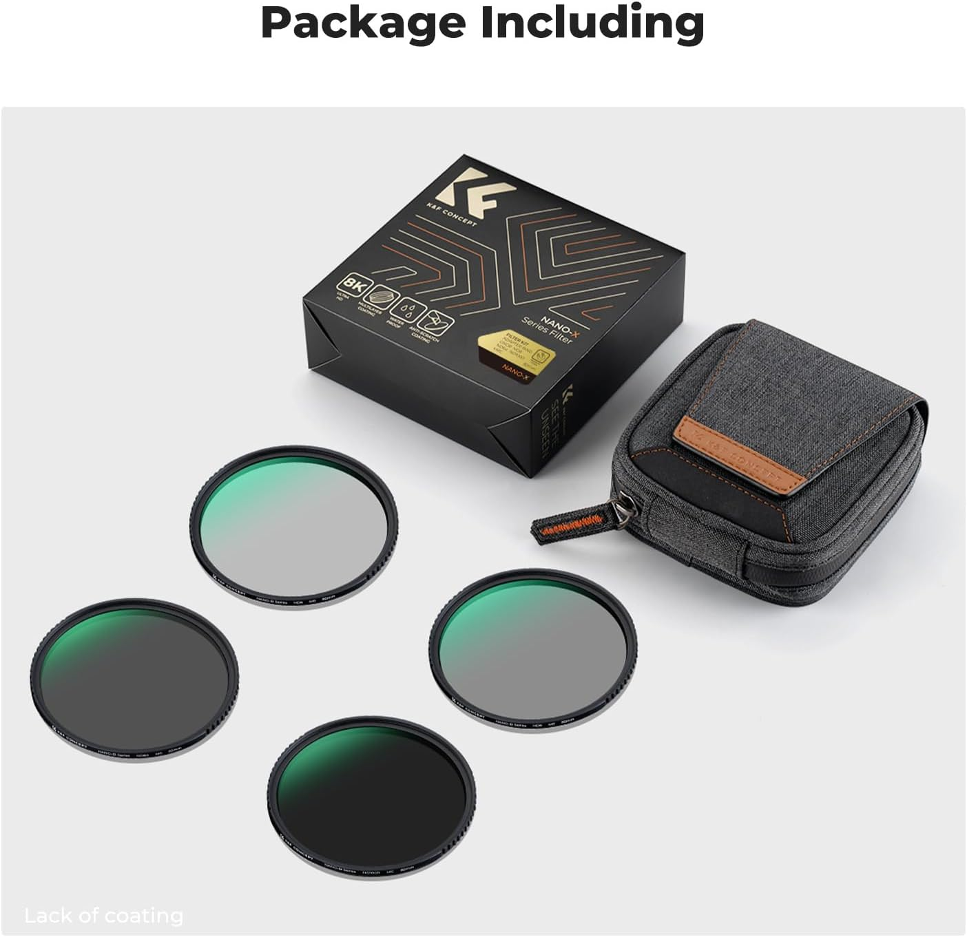 K&F CONCEPT 95Mm Fixed ND4 ND8 ND64 ND1000 Lens Filters Kit,Neutral Density Lens Filter Optical Glass with 28 Multi-Coated (Nano-X Series) image number 2