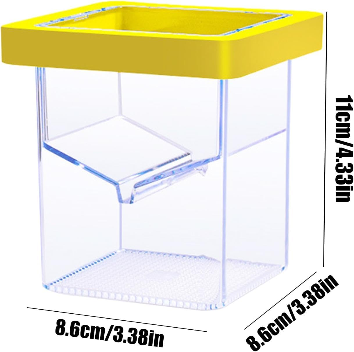 Ccuzs Fish Breeder Box, Aquarium Hatchery Incubator, Transparent Design Easy Installation Fish Nursery, Suction Cup Isolation Container for Aquatic Pets, 4.33X3.39X3.39 Inches image number 2