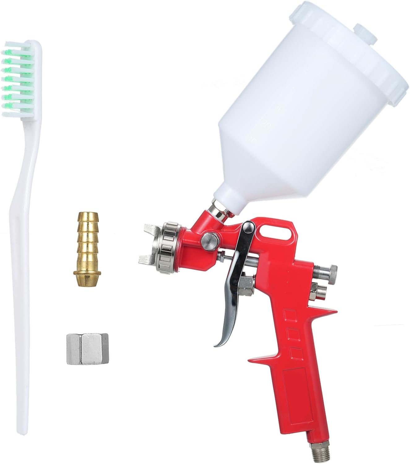 Spray Air Paint Sprayer Kit with 1.4Mm Nozzle and 600Ml Fluid Cup for Walls Automotive Home Improvement