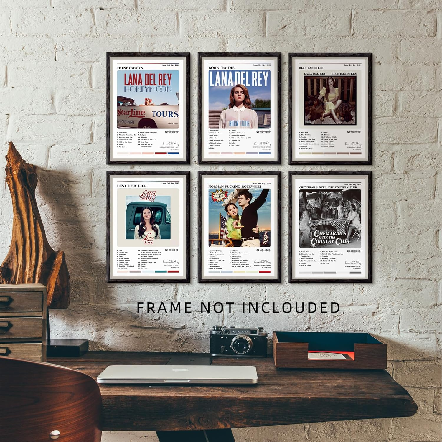 Lana Del Rey Posters (9 Pcs 20X30Cm) Album Cover Music Posters Unframed Paper Print Wall Art Room Decor Bjork Poster Discs for the Wall image number 6