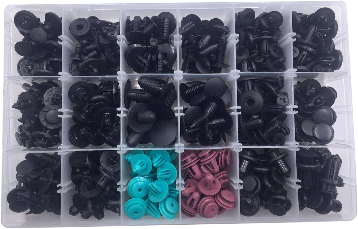 Lantee 299 PCS Car Push Pins Bumper Door Panel Trim Clips Kit,18 Most Popular Sizes for BMW, Toyota, Honda, Benz, Nissan, Subaru, Mazda, Audi image number 4