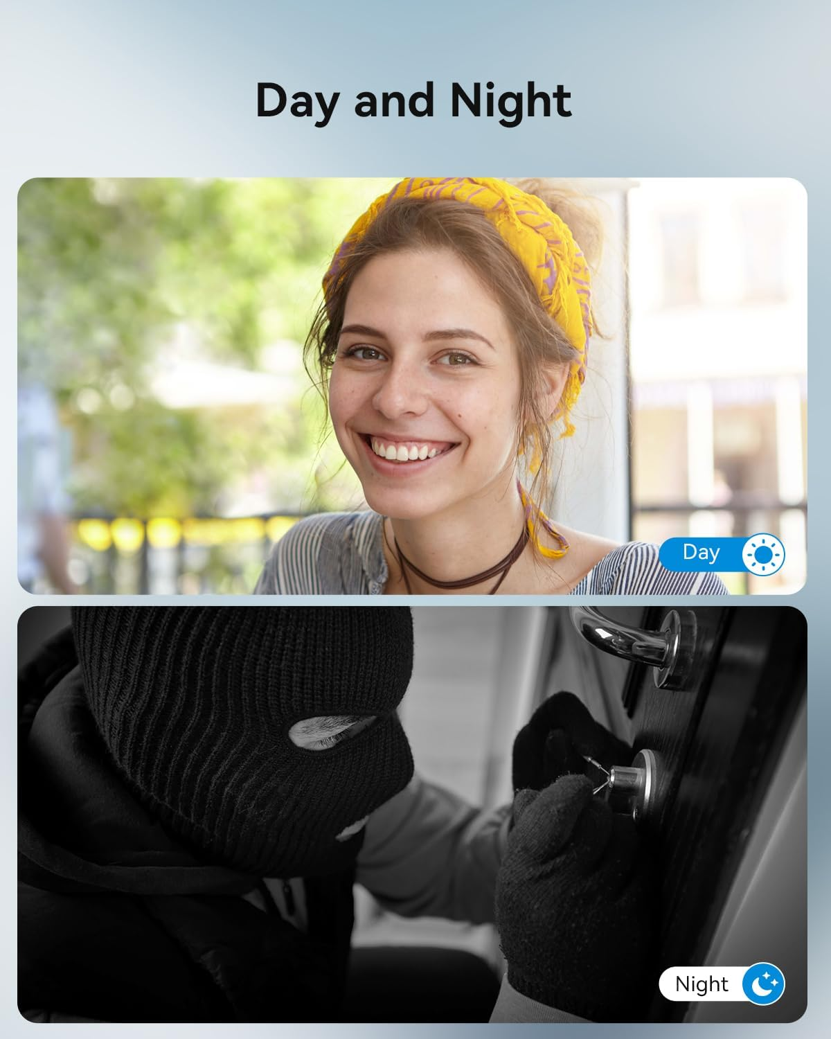 TMEZON Wired Video Intercom System, 7 Inches Video Doorbell Camera with Monitor, Wired Door Bell Support Monitor Unlock, Monitoring, Dual-Way Intercom for Villa Home Office Apartment image number 4