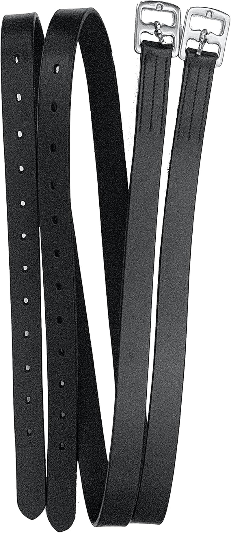 Majestic Ally Genuine Leather English Stirrup Leathers, Ideal for Schooling and Daily Use (Pack of 2) - Chestnut image number 4