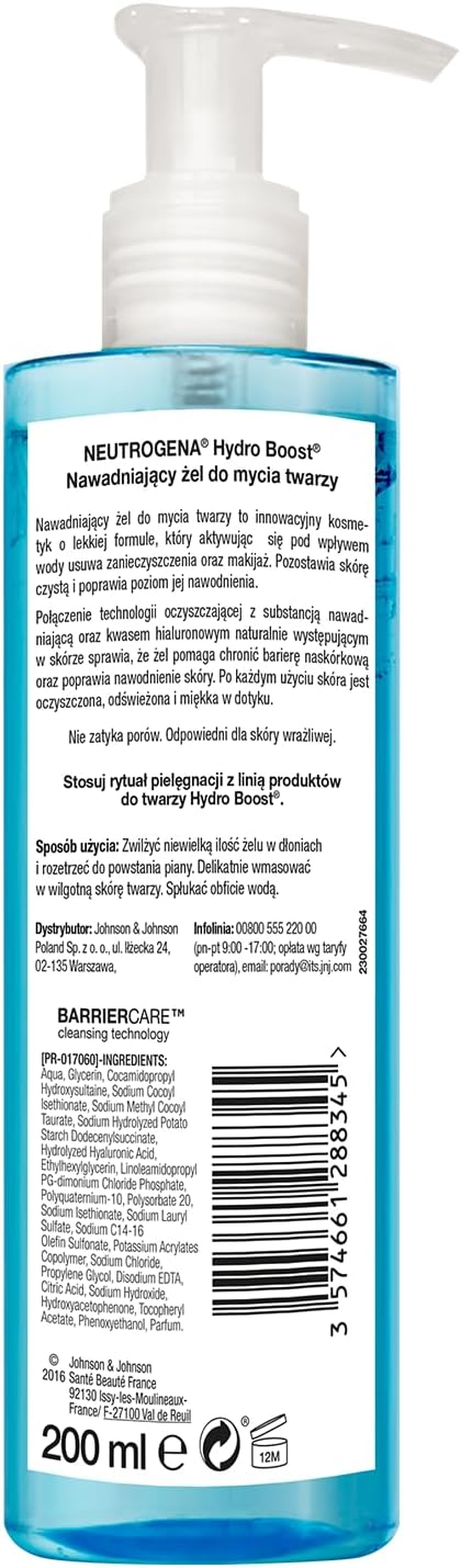 Neutrogena Hydro Boost Cleanser Water Gel 200 Ml image number 5