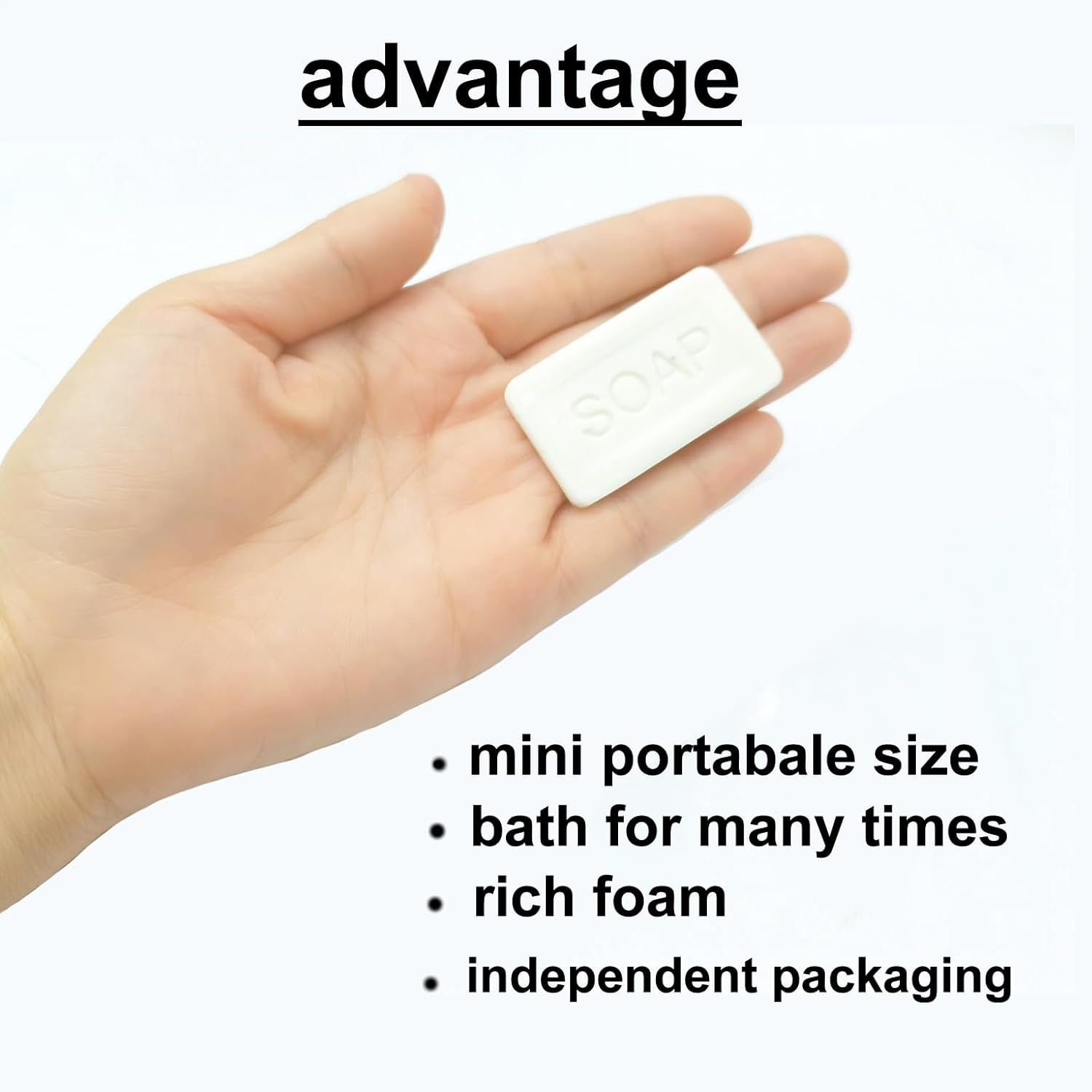 Generic Mini Portable 7G(0.25Ounce) Soap Cleaning Body Hand Washing for Hotel Supplies Travel Party Festival(10) image number 3