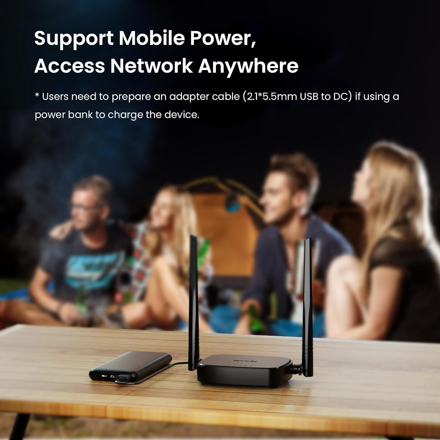 Tenda 4G/3G LTE Router - N300 Wifi Router- Nano SIM Compatible with 100+ Countries - 2*Antenna - Portable & Plug and Play【4G03 Pro】 image number 5